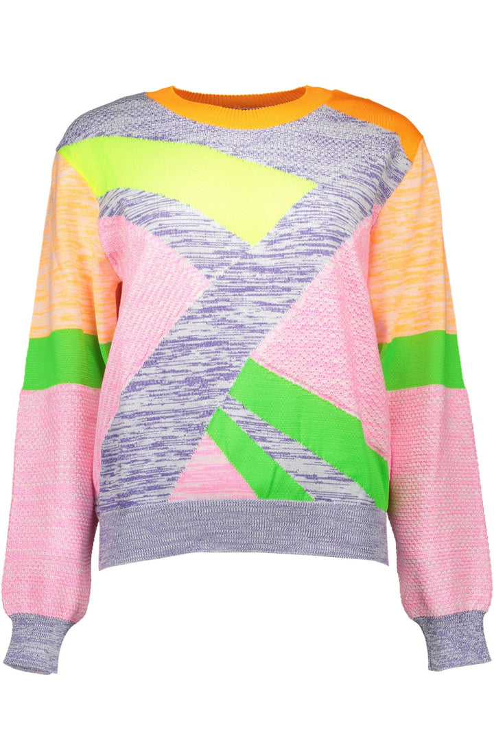 LOVE MOSCHINO MULTICOLORED WOMAN SWEATER