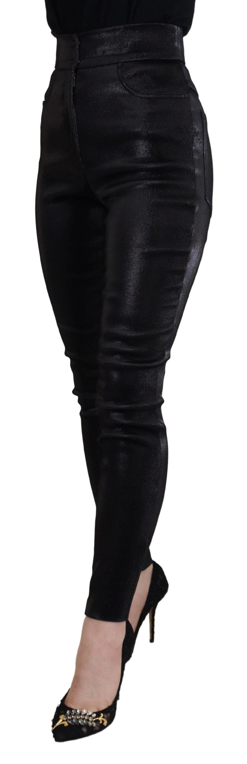 Dolce &amp; Gabbana Elegante schwarze Jeanshose – Tailored Fit