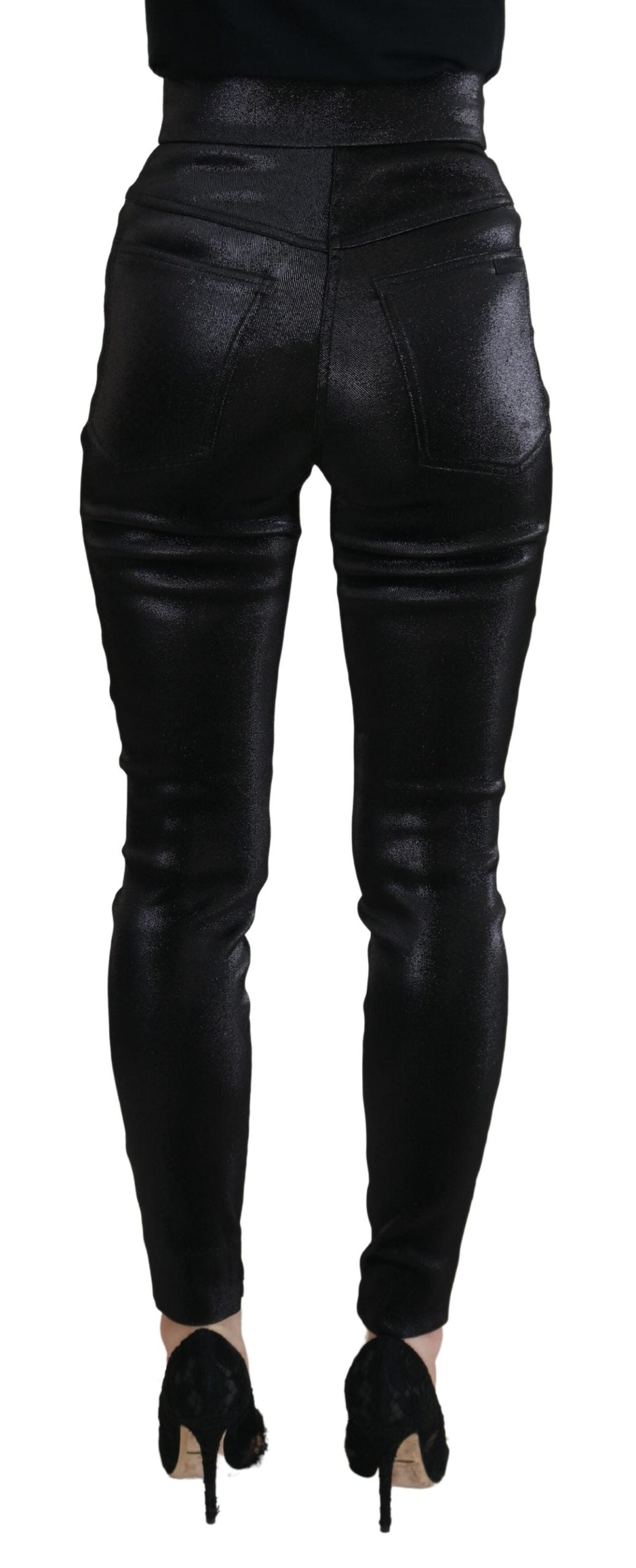 Dolce &amp; Gabbana Elegante schwarze Jeanshose – Tailored Fit