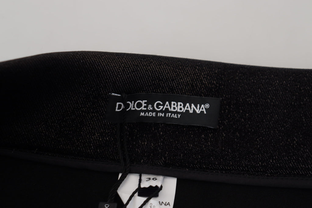 Dolce &amp; Gabbana Elegante schwarze Jeanshose – Tailored Fit