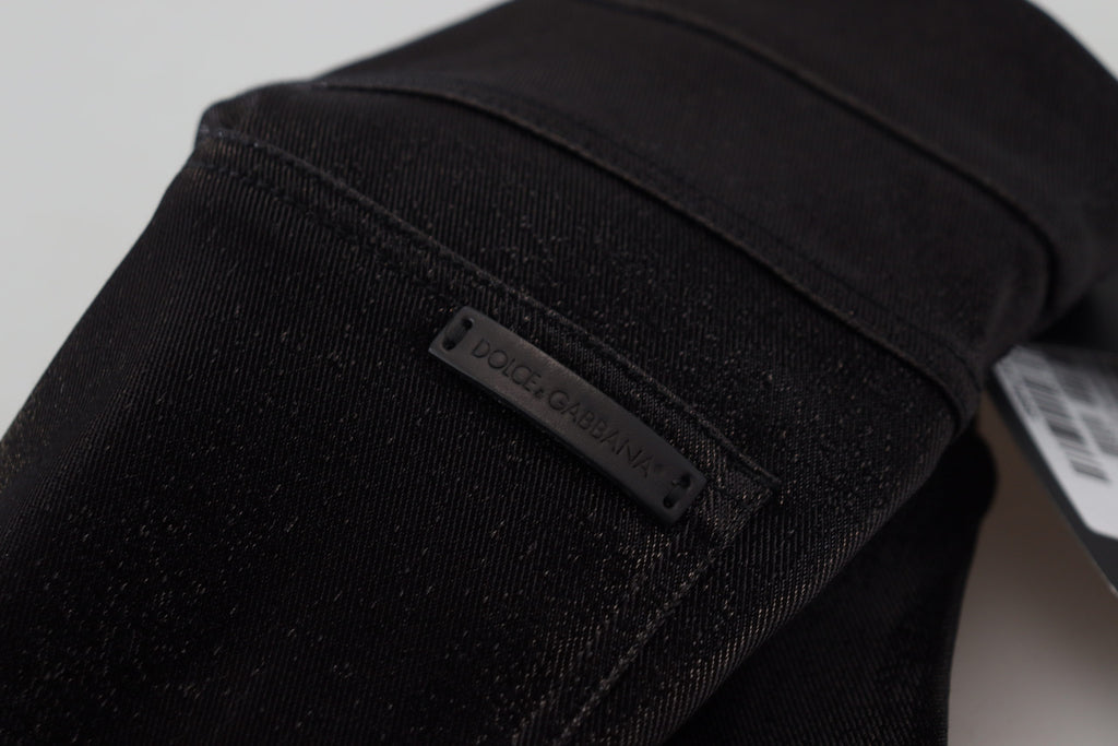 Dolce &amp; Gabbana Elegante schwarze Jeanshose – Tailored Fit