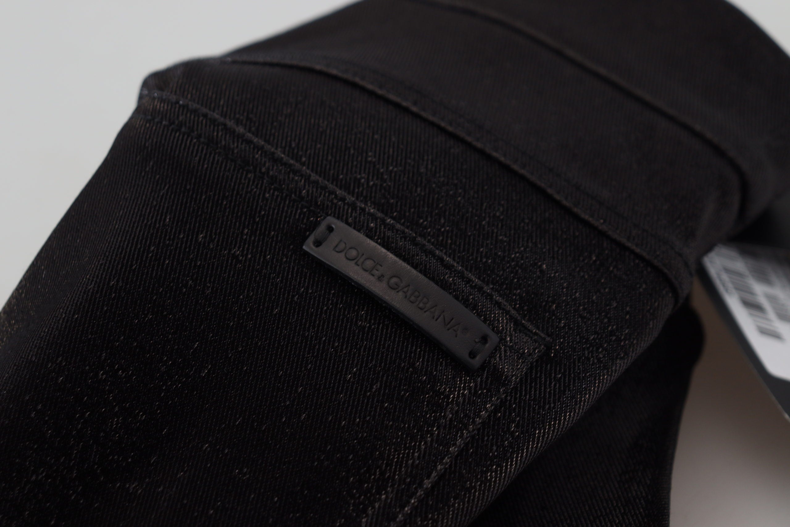 Dolce &amp; Gabbana Elegante schwarze Jeanshose – Tailored Fit