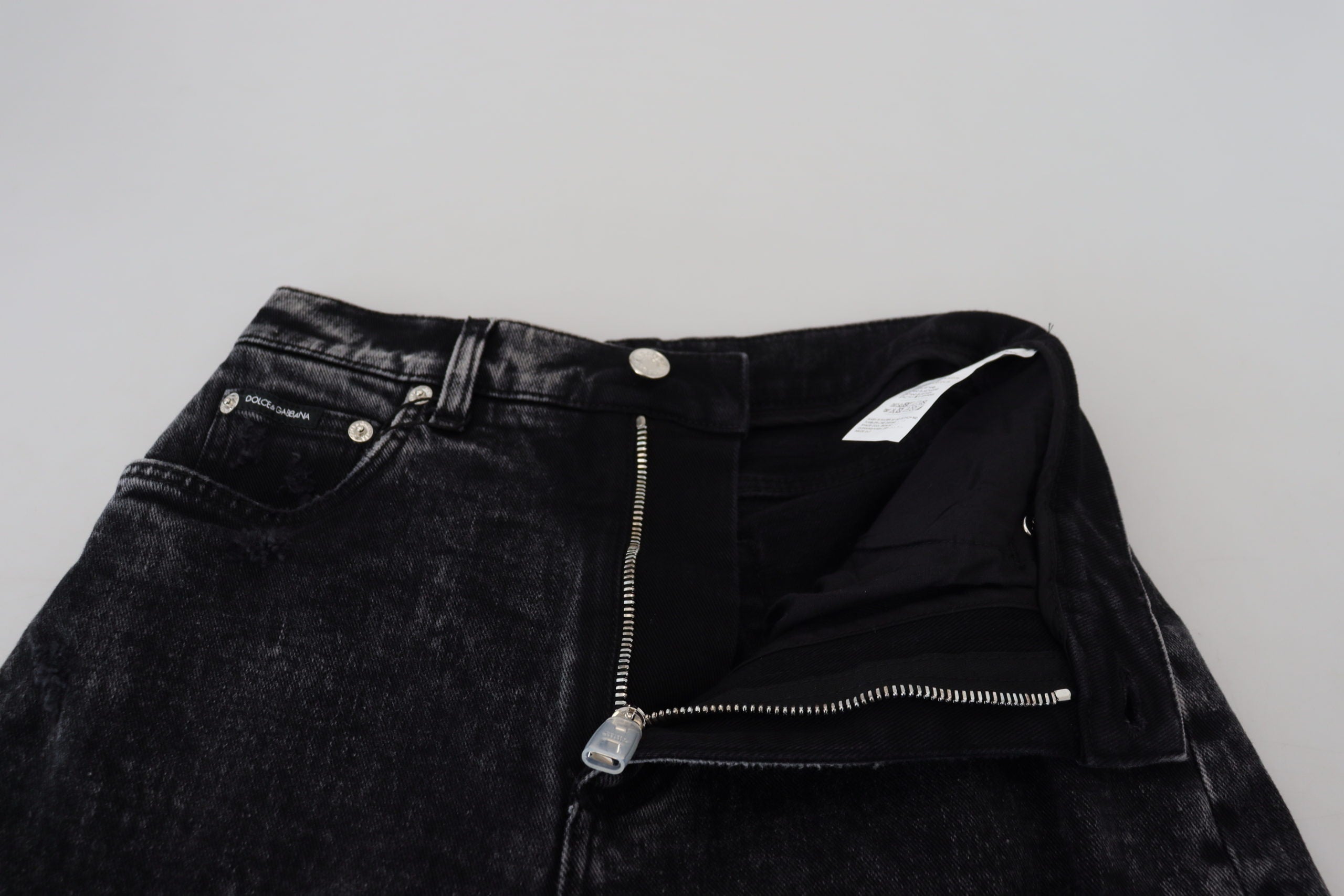 Dolce &amp; Gabbana Elegante schwarze Jeanshose