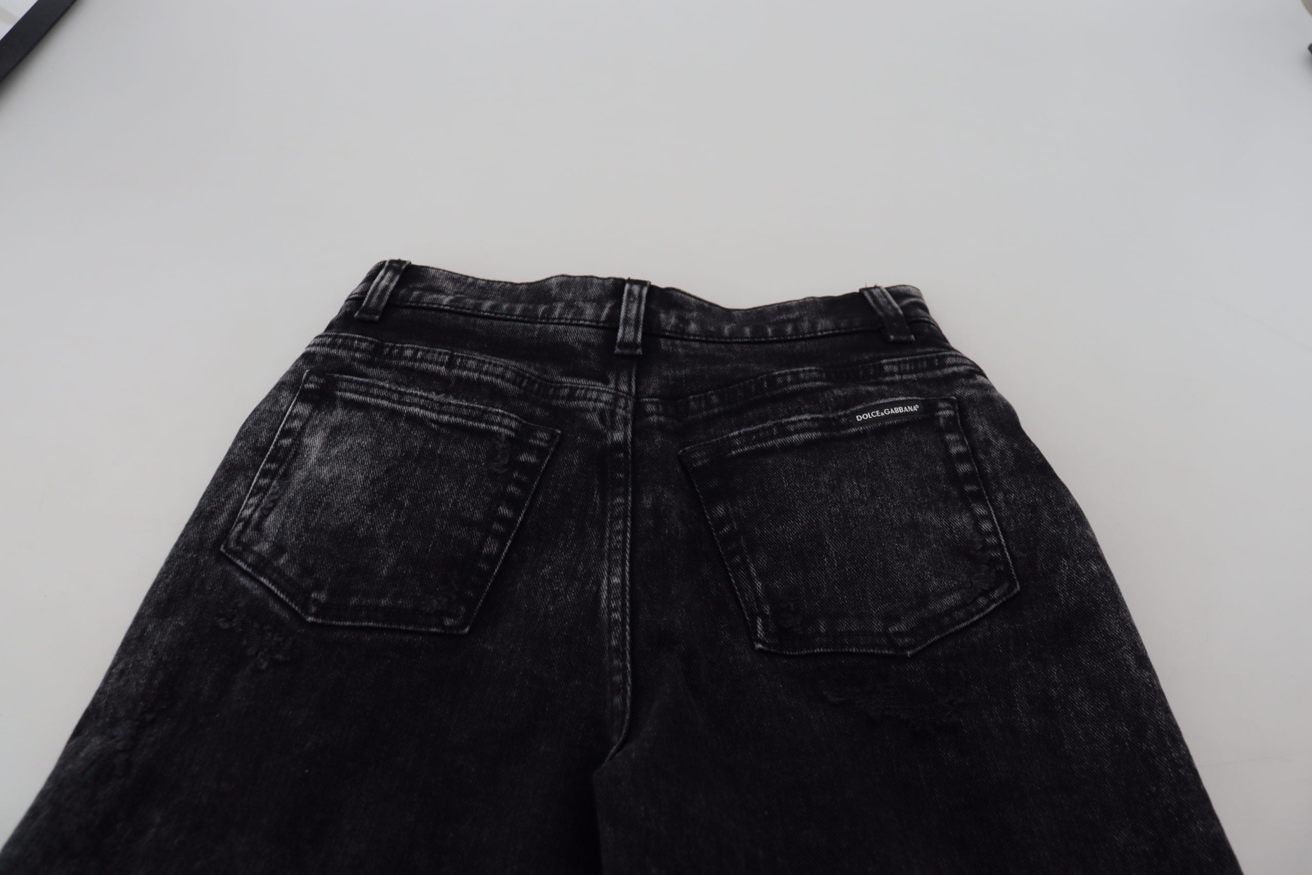 Dolce &amp; Gabbana Elegante schwarze Jeanshose