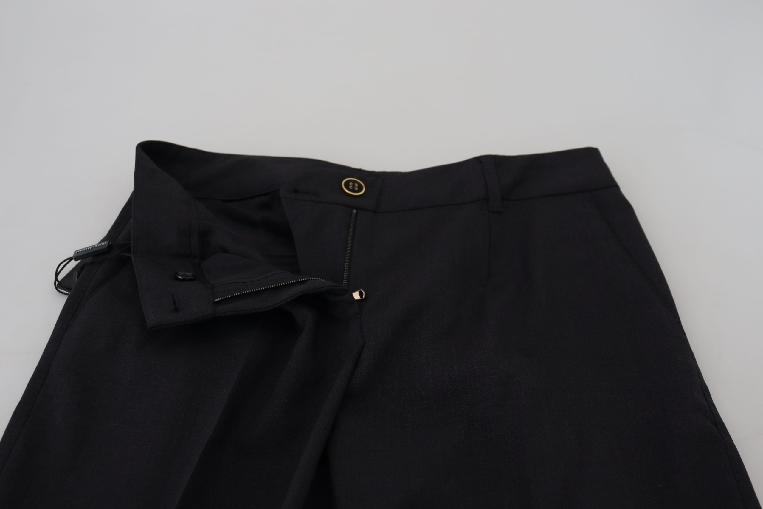 Dolce &amp; Gabbana Schicke Hose aus grauer Wollmischung für gehobenen Stil