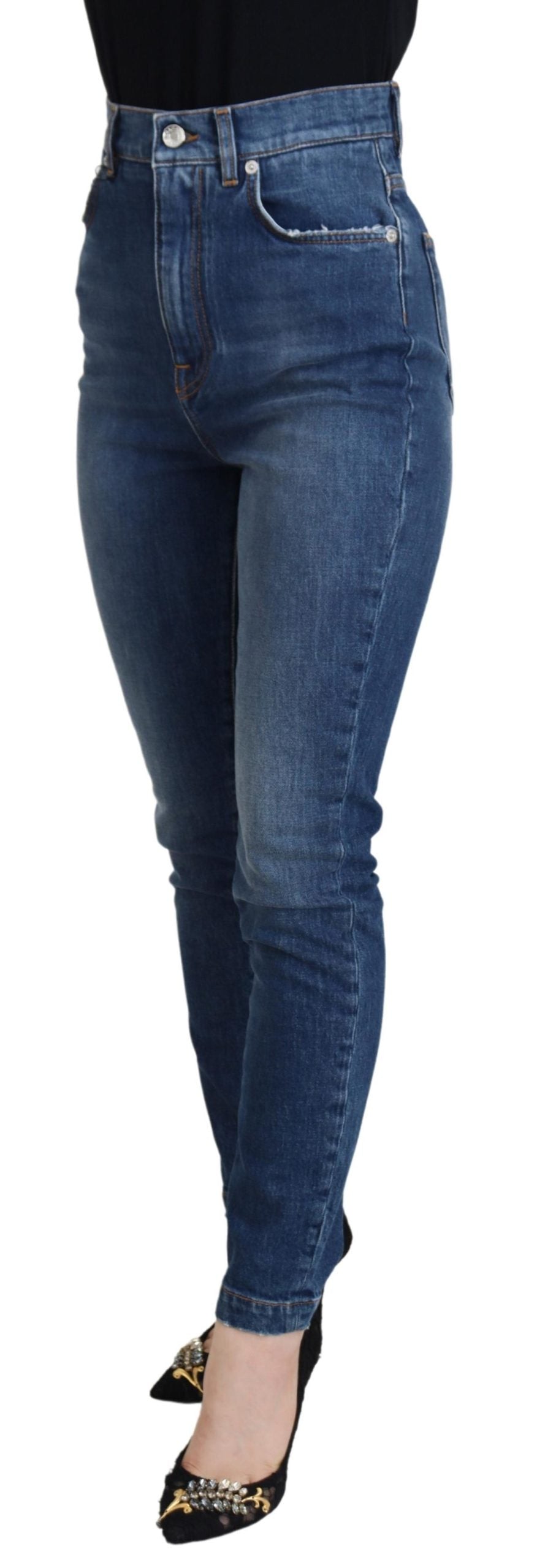 Dolce &amp; Gabbana Elegante blaue Jeanshose – Tailored Fit