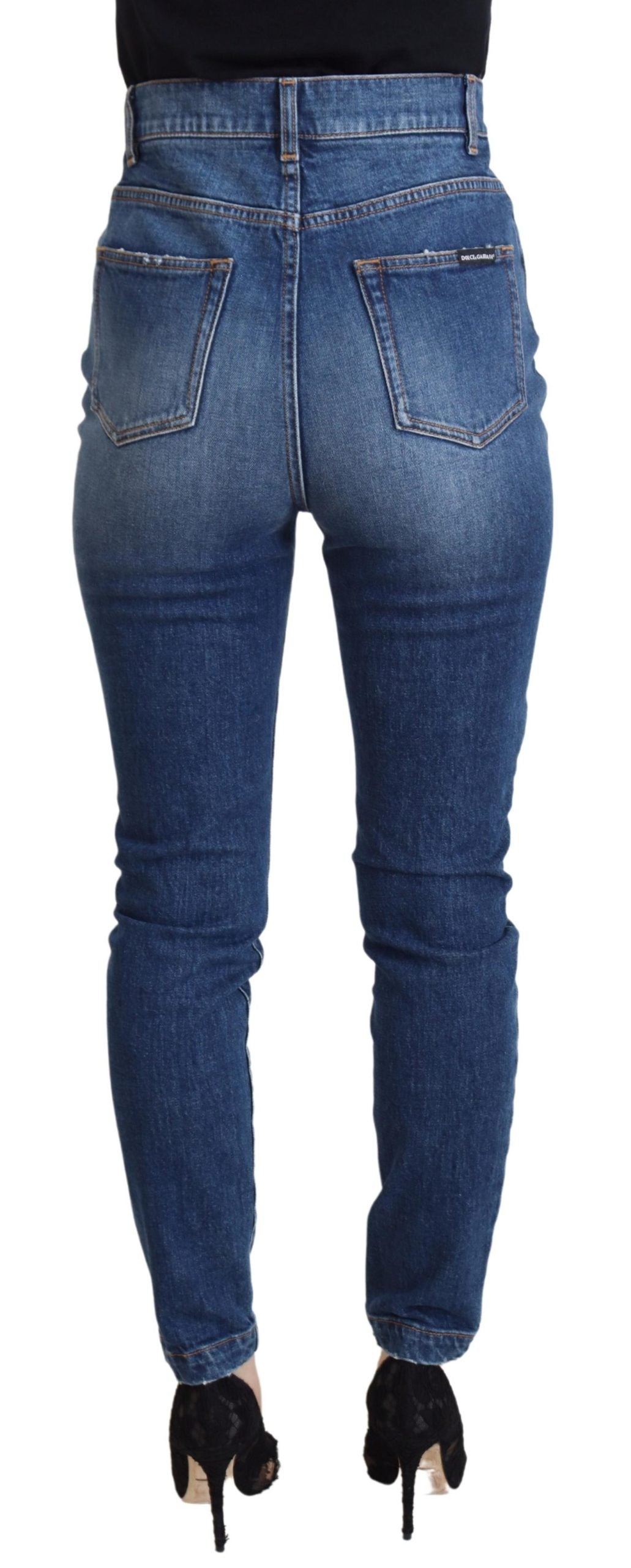 Dolce &amp; Gabbana Elegante blaue Jeanshose – Tailored Fit
