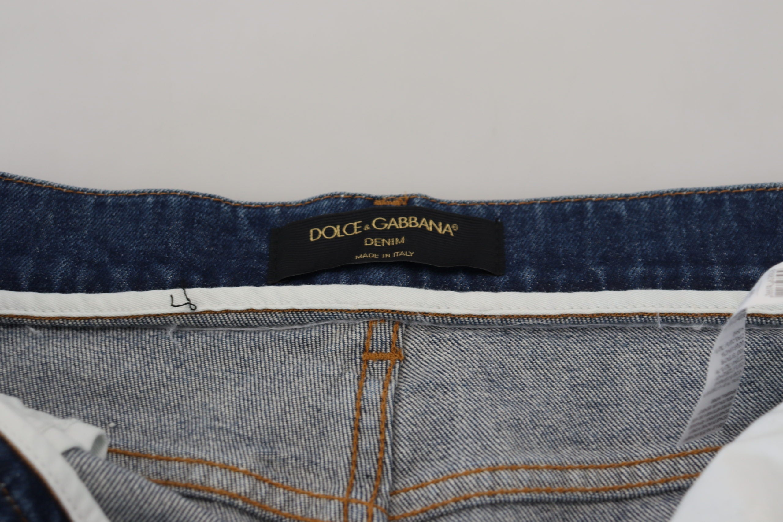 Dolce &amp; Gabbana Elegante blaue Jeanshose – Tailored Fit