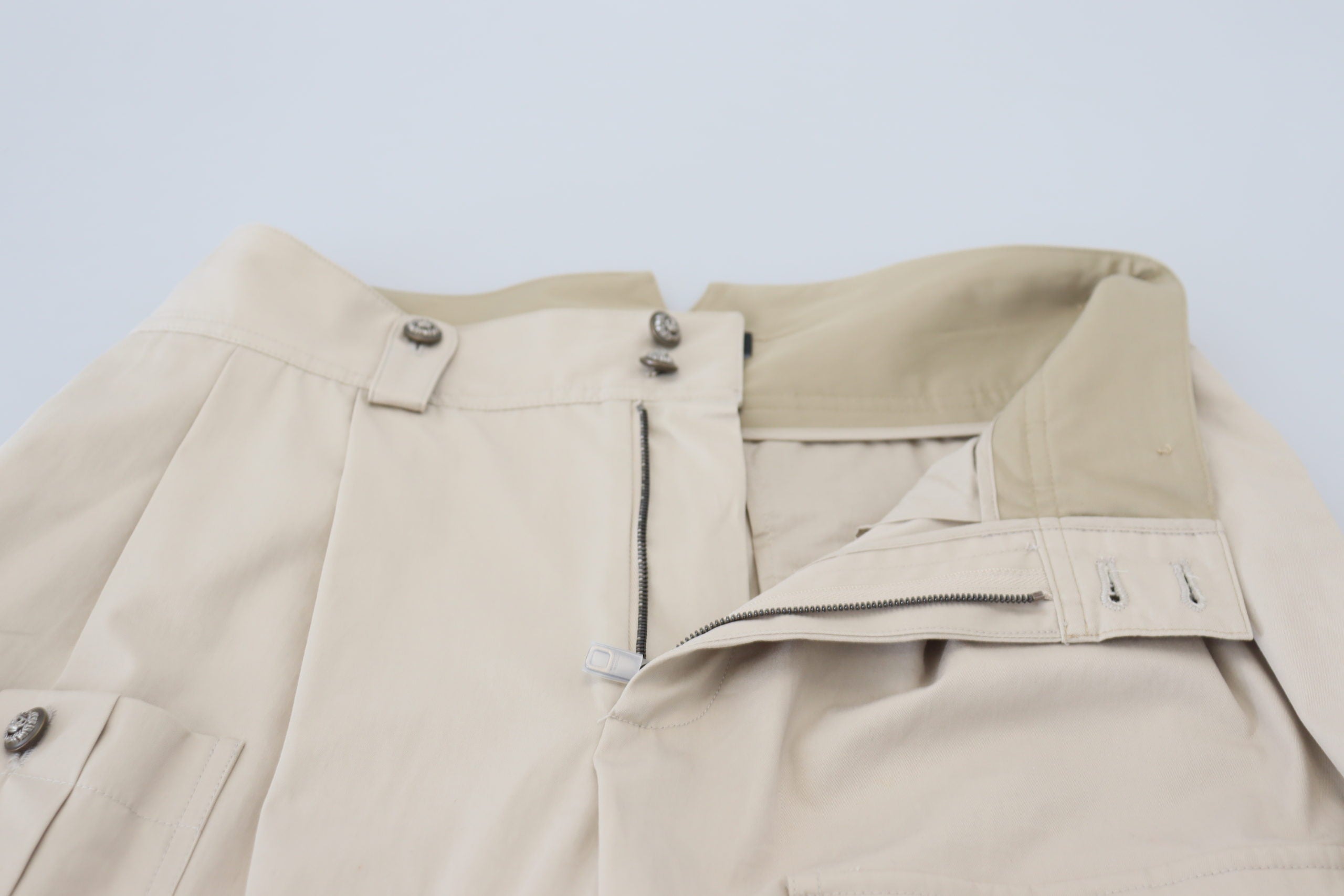 Dolce &amp; Gabbana Elegante beige Baumwollhose