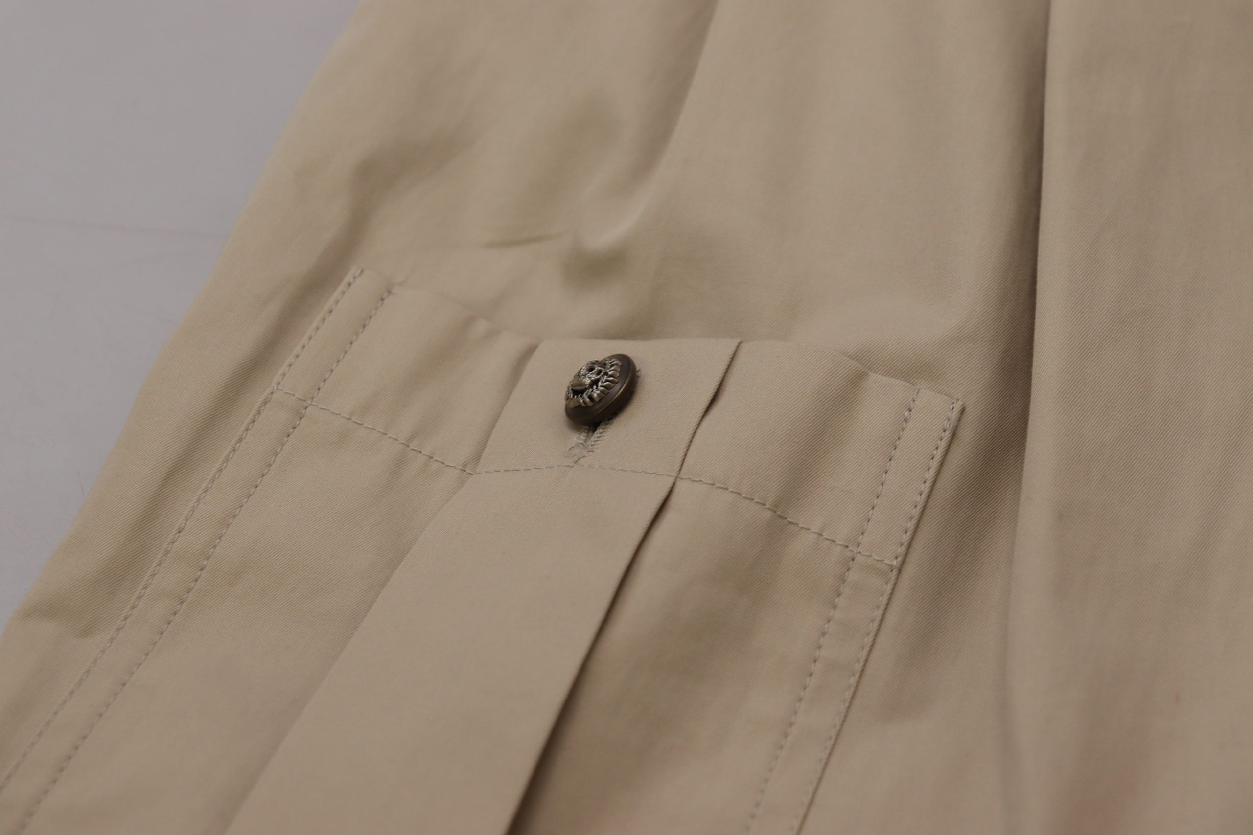 Dolce &amp; Gabbana Elegante beige Baumwollhose