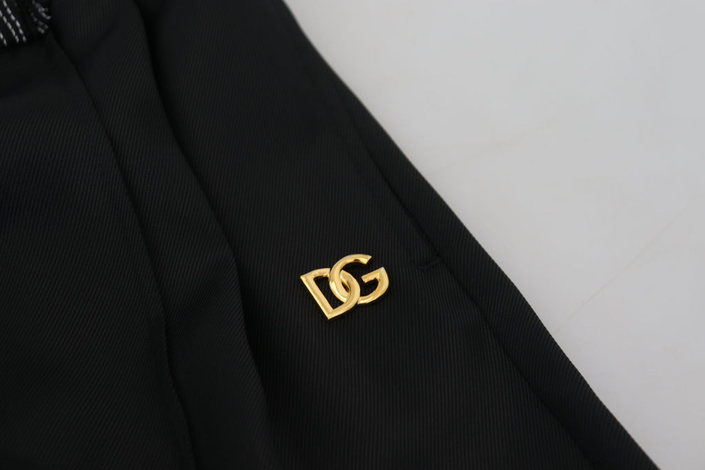 Dolce &amp; Gabbana Elegante schwarze Baumwollhose