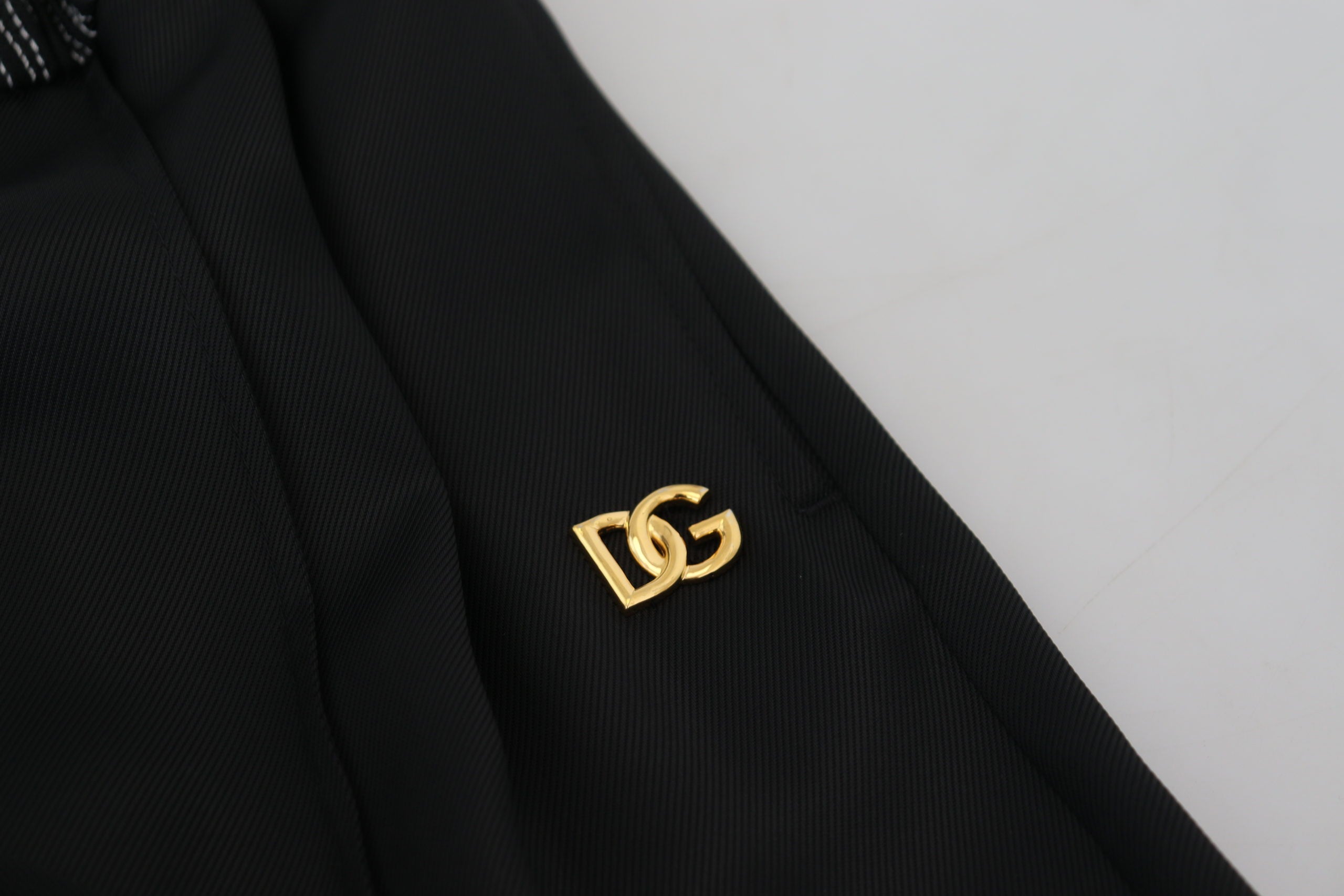Dolce &amp; Gabbana Elegante schwarze Baumwollhose