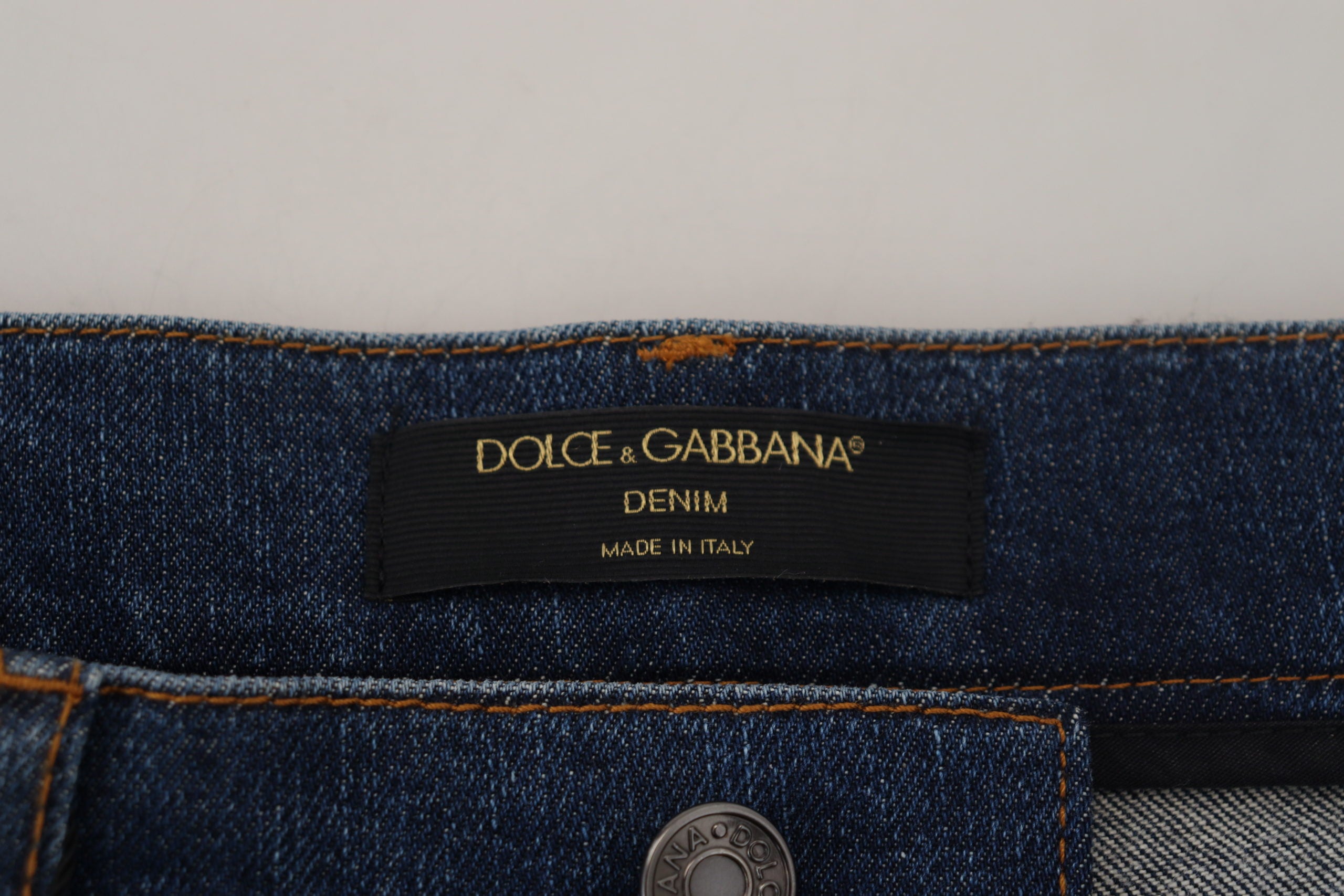Dolce &amp; Gabbana - Jean élégant à dentelle florale sur le devant