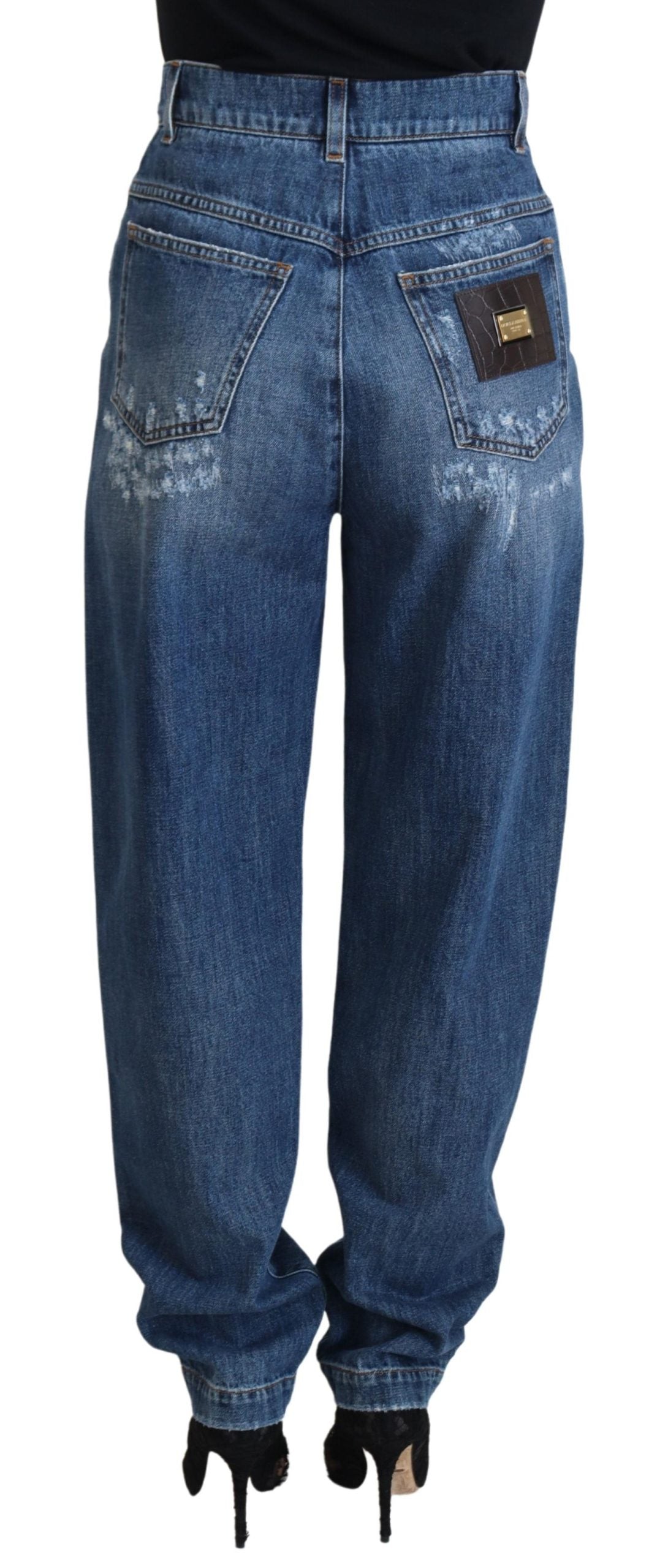 Dolce &amp; Gabbana Elegante zerfetzte Jeans