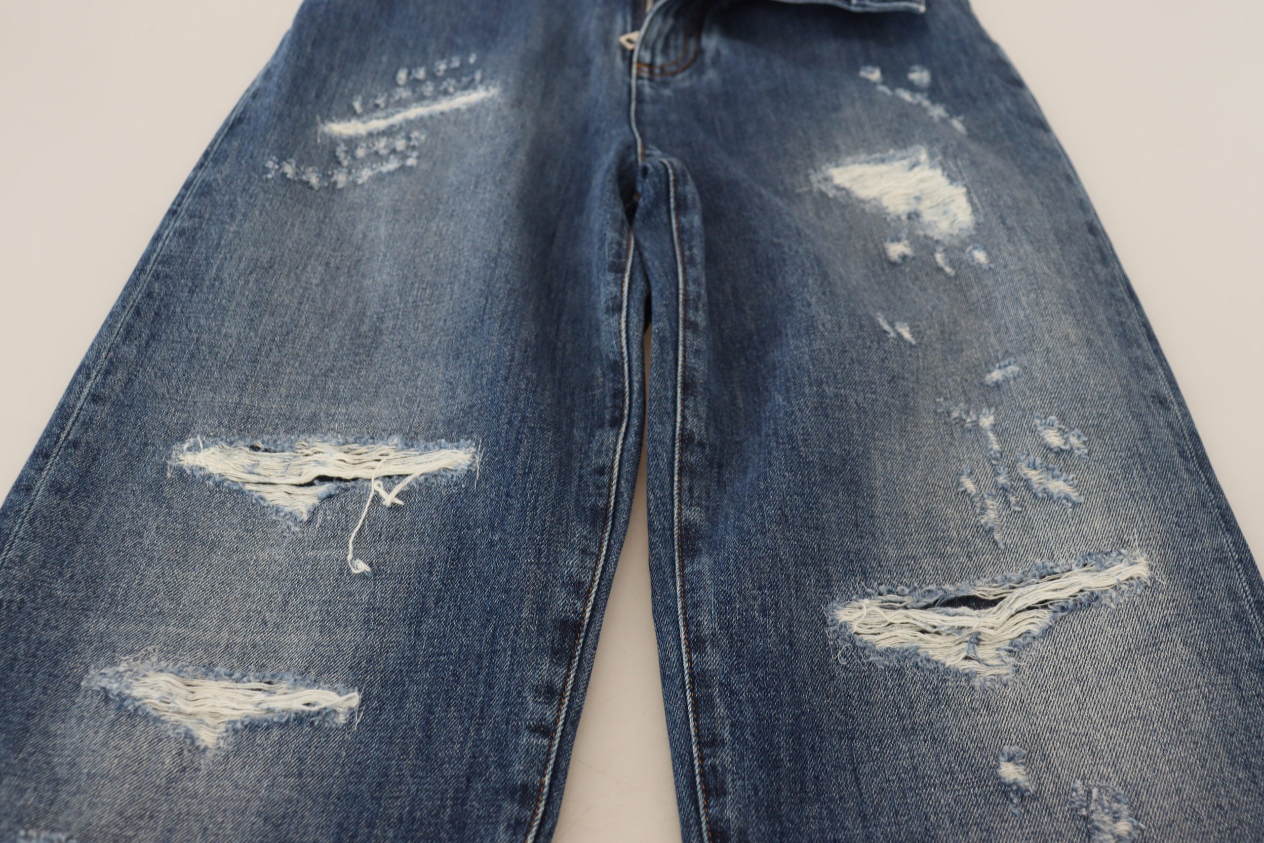 Dolce &amp; Gabbana Elegante zerfetzte Jeans