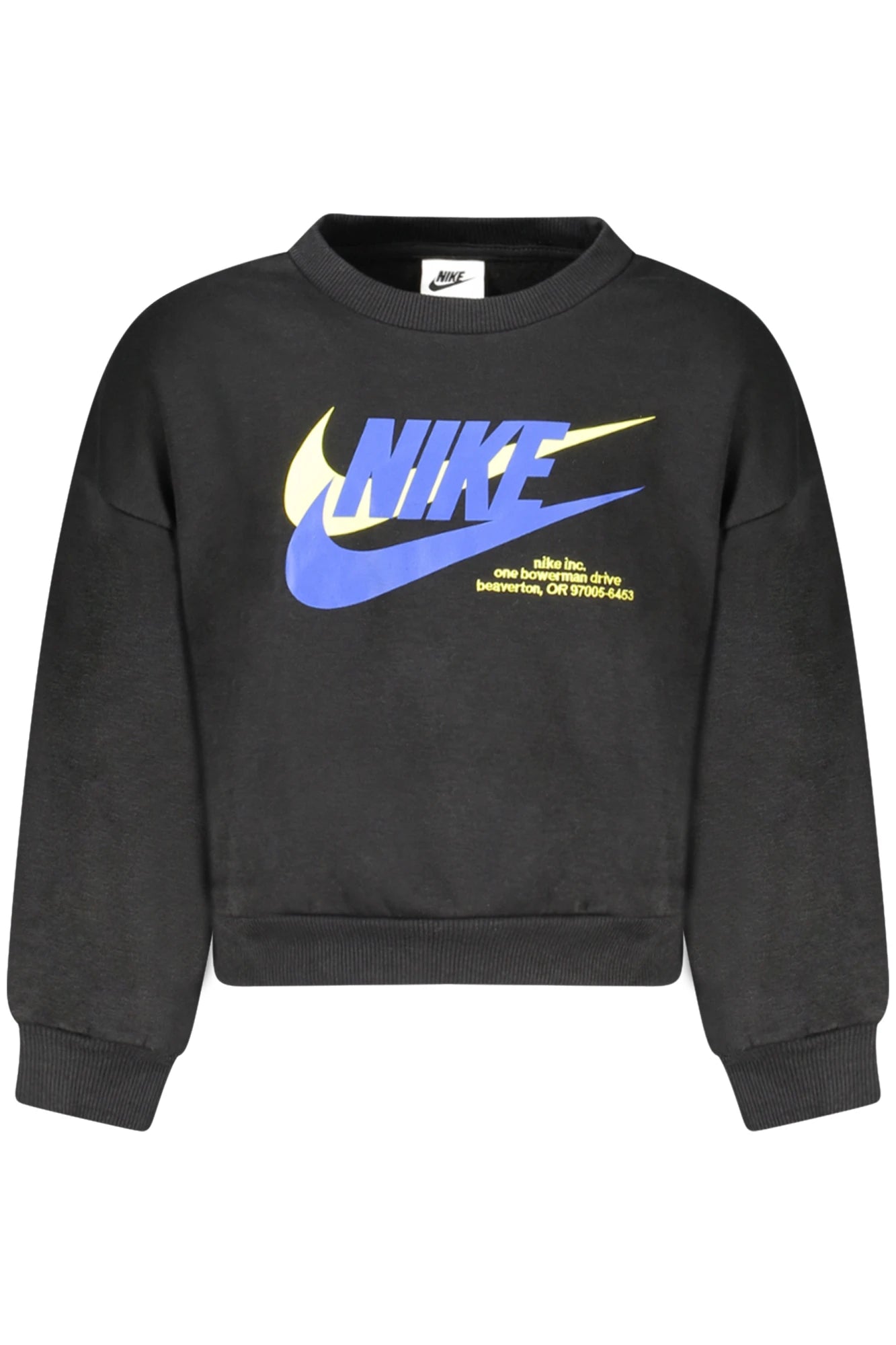 NIKE KIDS&#39; BLACK ZIP-UP SWEATSHIRT