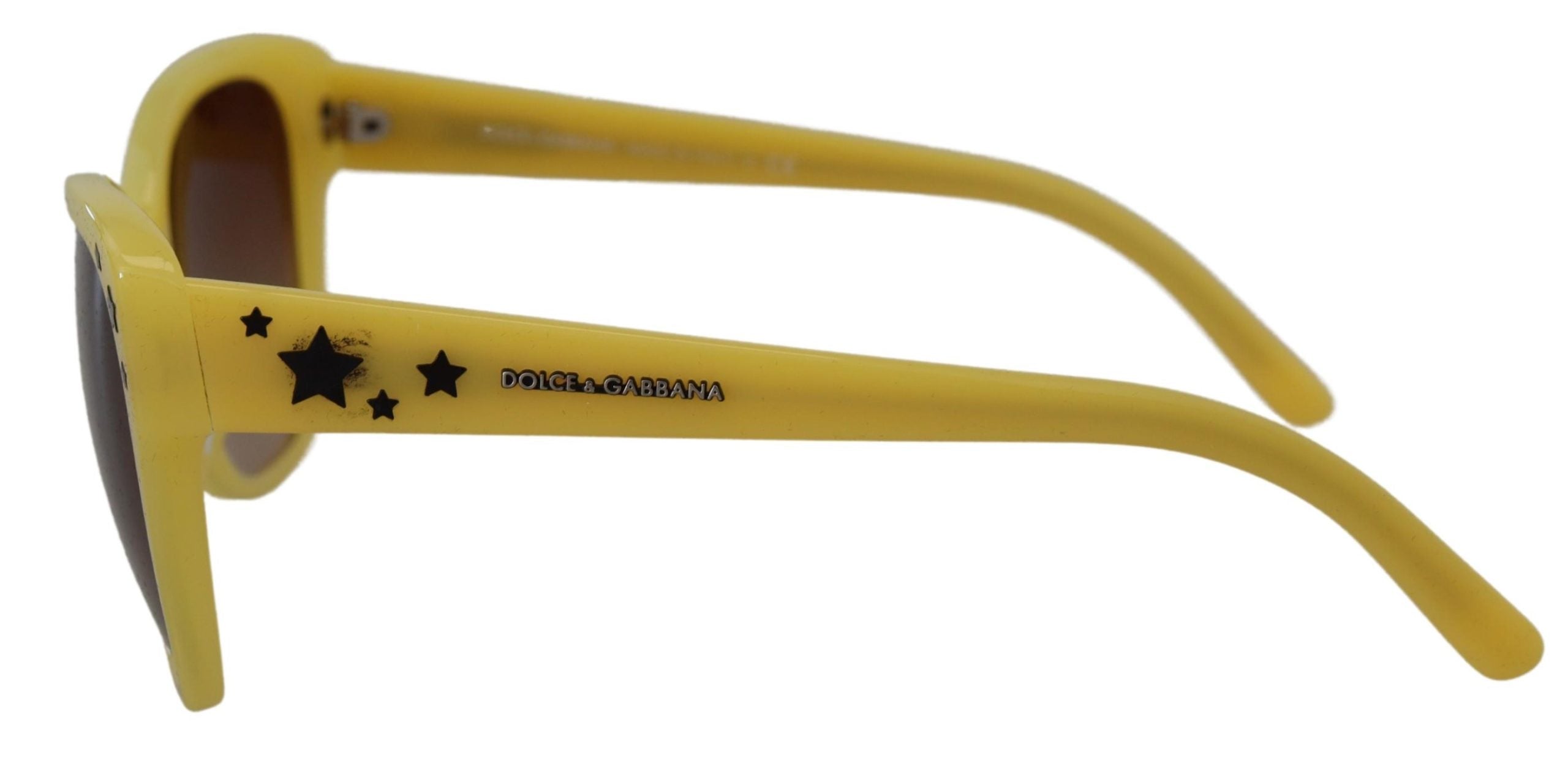 Dolce &amp; Gabbana – Schicke Sonnenbrille aus gelbem Acetat mit Farbverlauf
