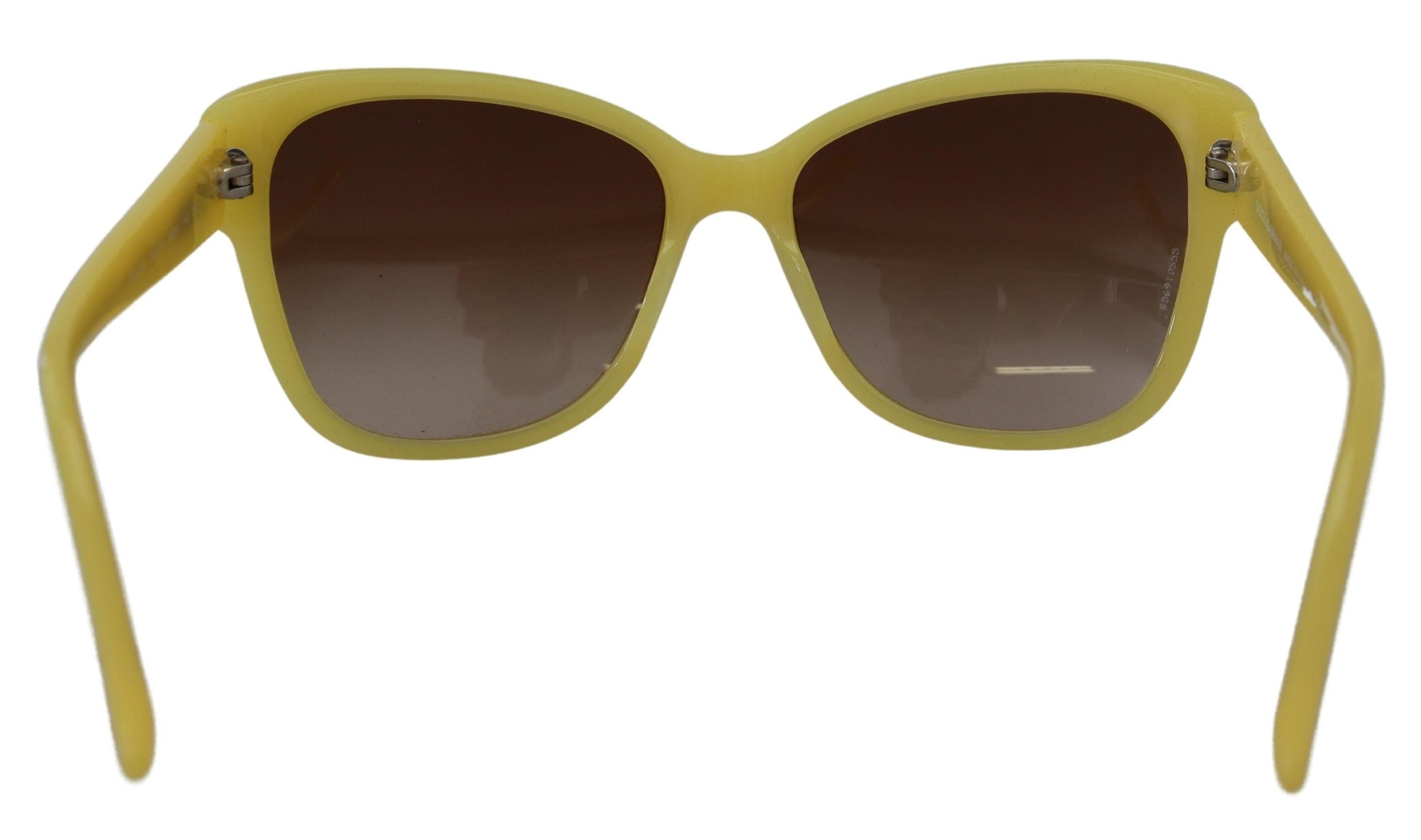 Dolce &amp; Gabbana – Schicke Sonnenbrille aus gelbem Acetat mit Farbverlauf