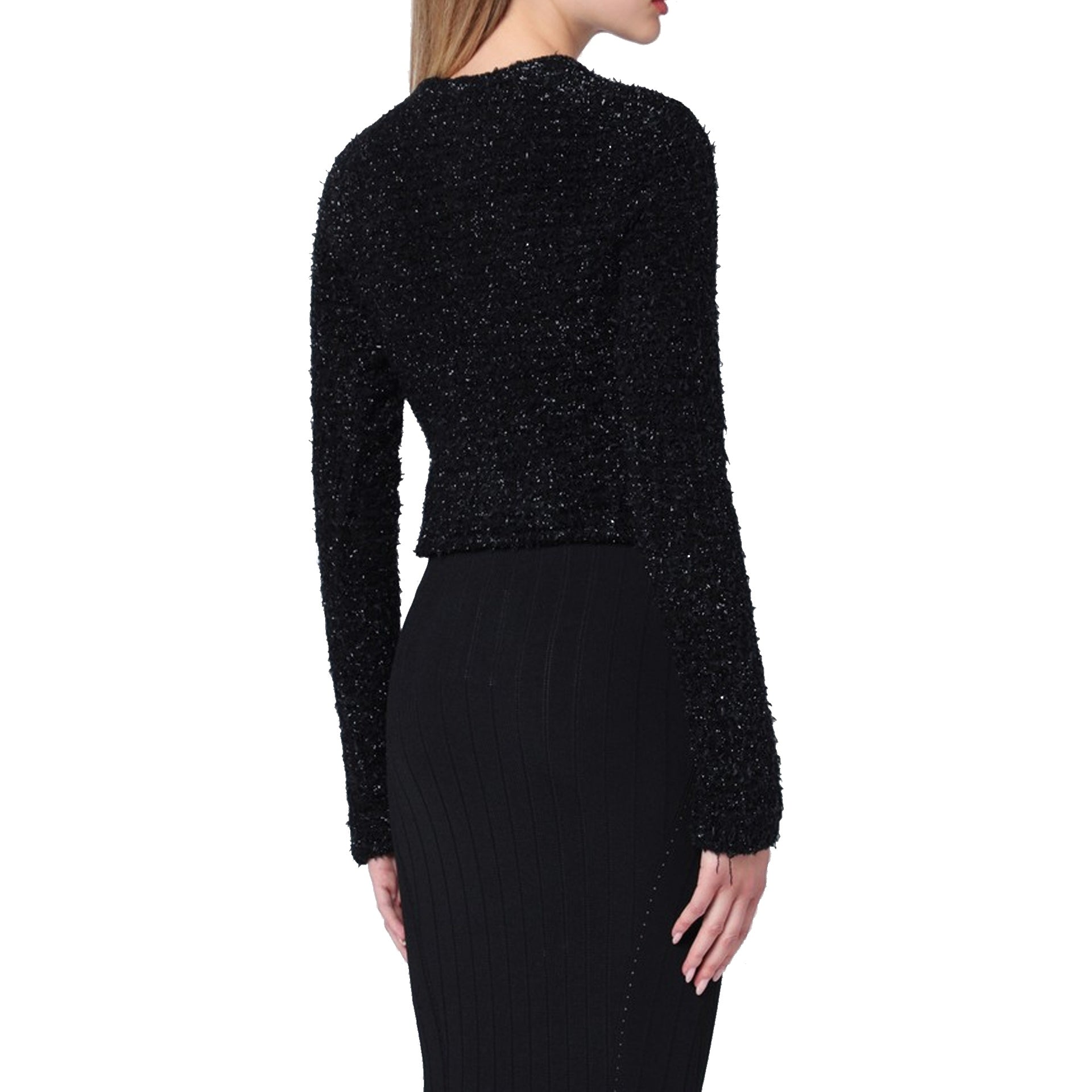 Balenciaga Crop Bouclé Cardigan – Siebentaschen