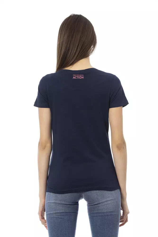 Trussardi Action Blue Cotton Women's T-Shirt