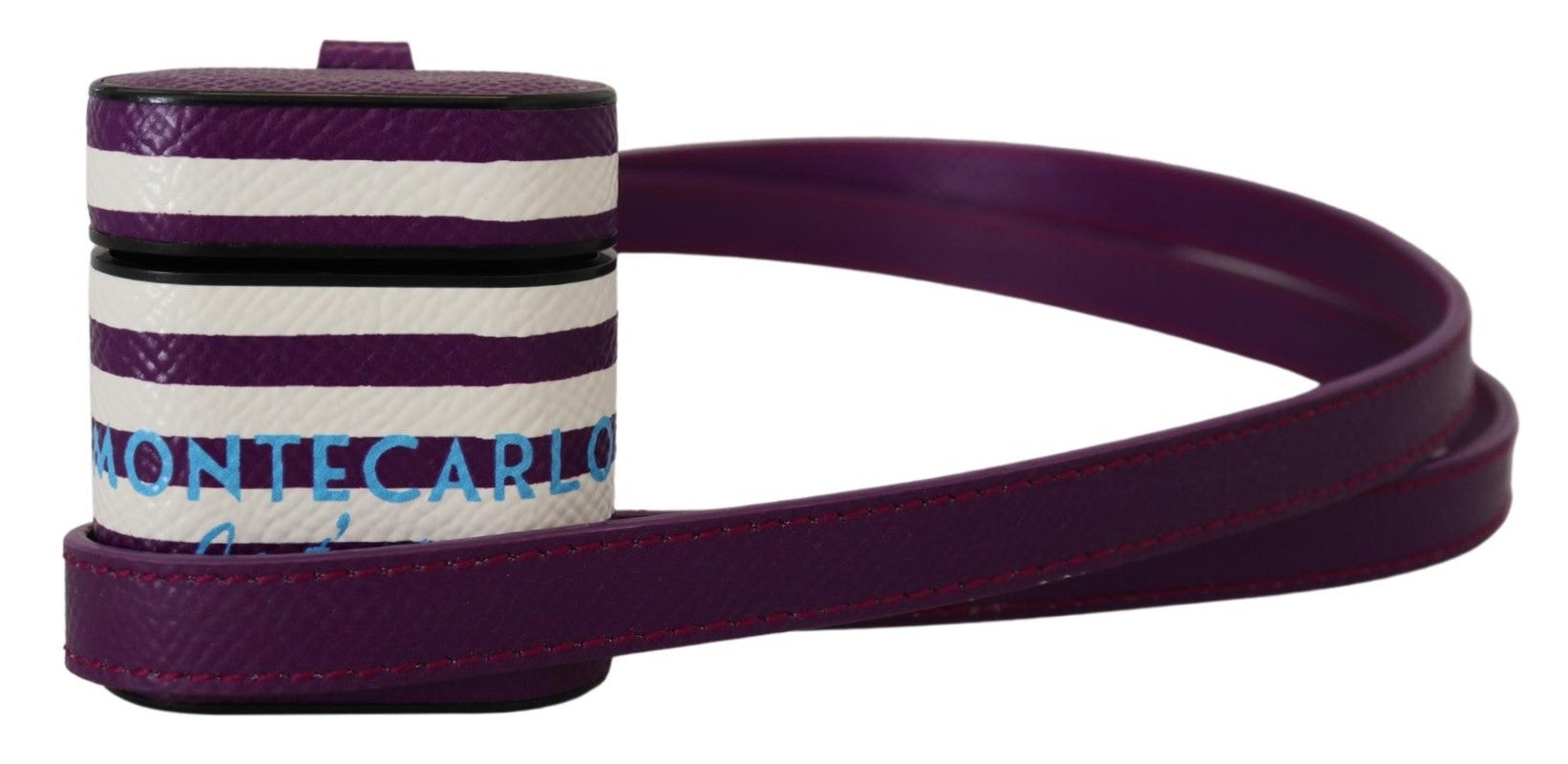 Étui pour Airpods en cuir violet Dolce &amp; Gabbana Chic