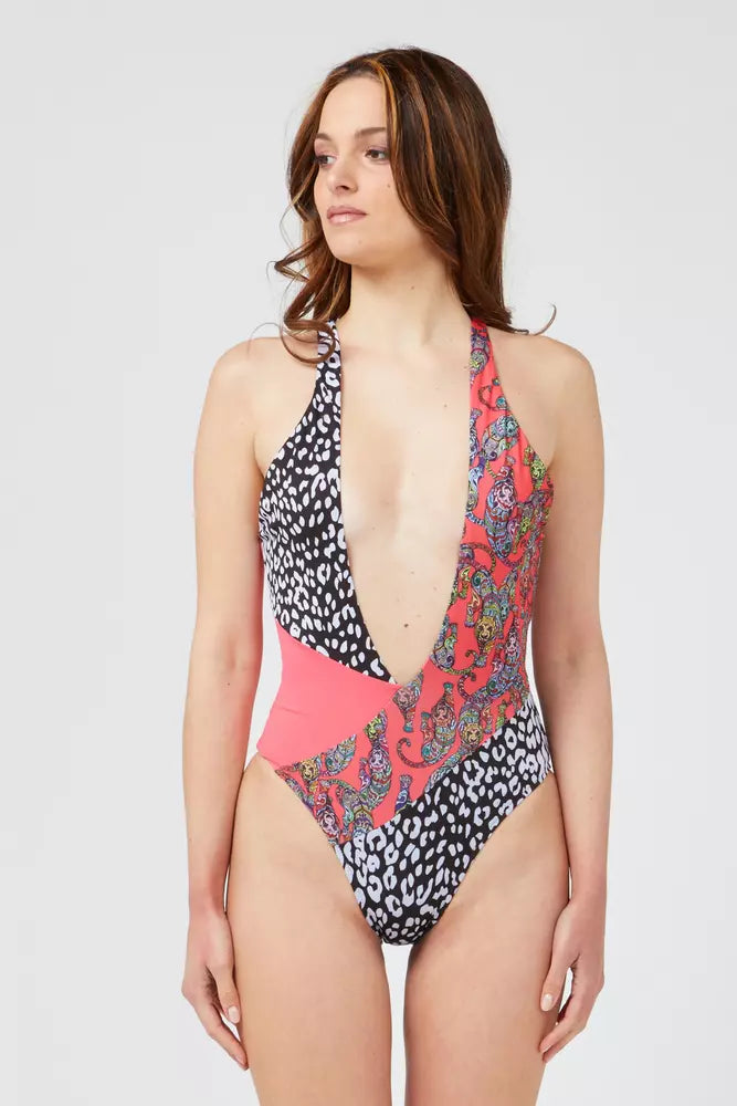 Custo Barcelona Fuchsia Polyester Damen Badeanzug