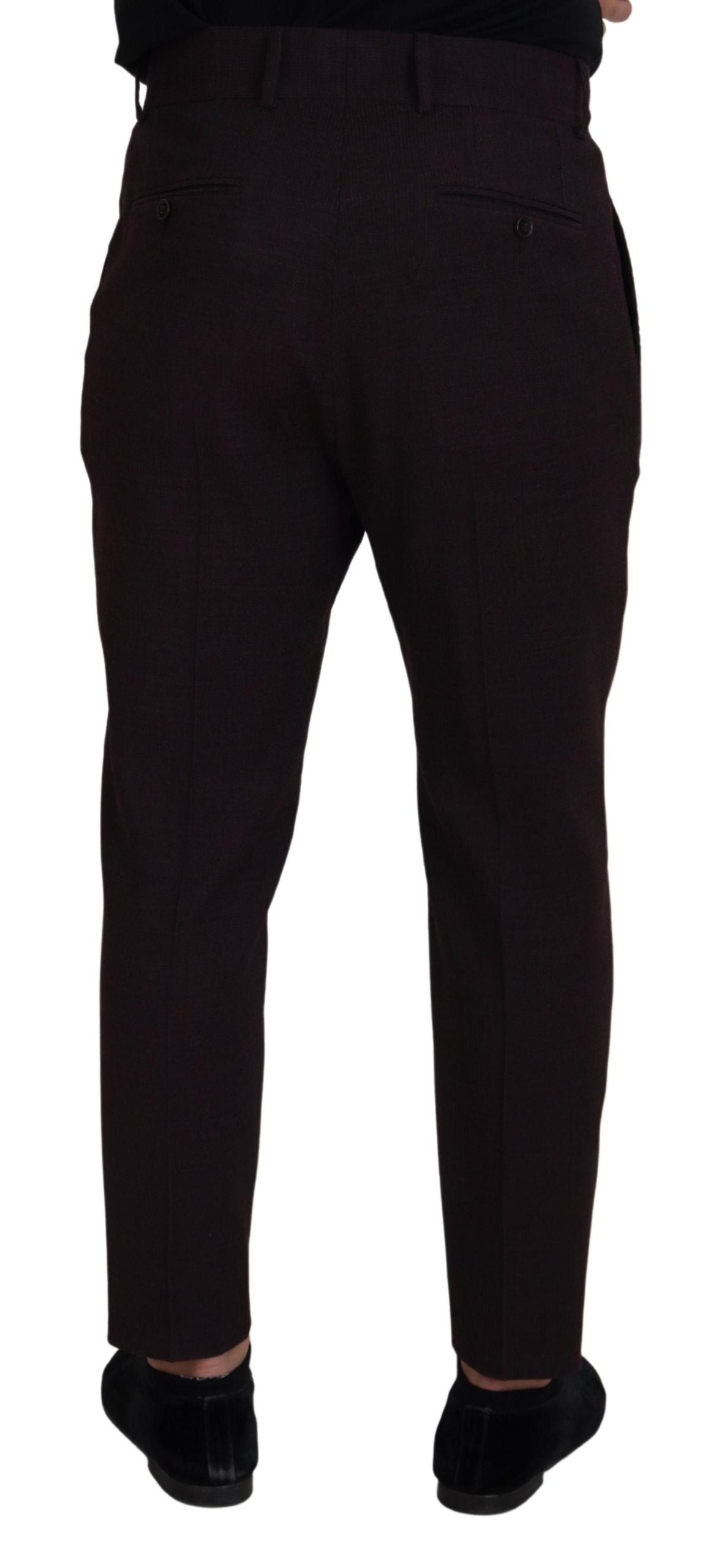 Dolce &amp; Gabbana Elegante Hose aus brauner Baumwollmischung