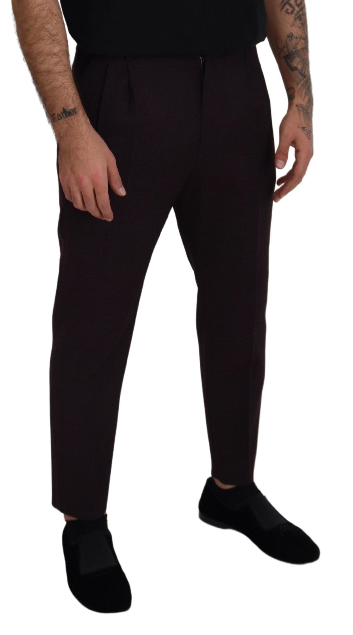 Dolce &amp; Gabbana Elegante Hose aus brauner Baumwollmischung