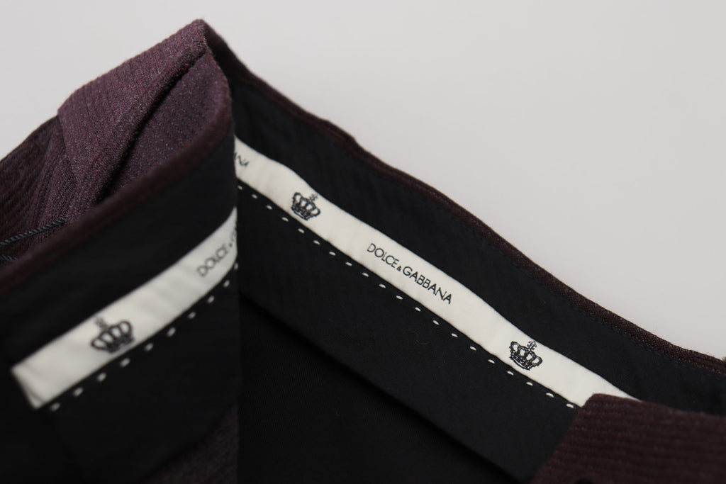 Dolce &amp; Gabbana Elegante Hose aus brauner Baumwollmischung