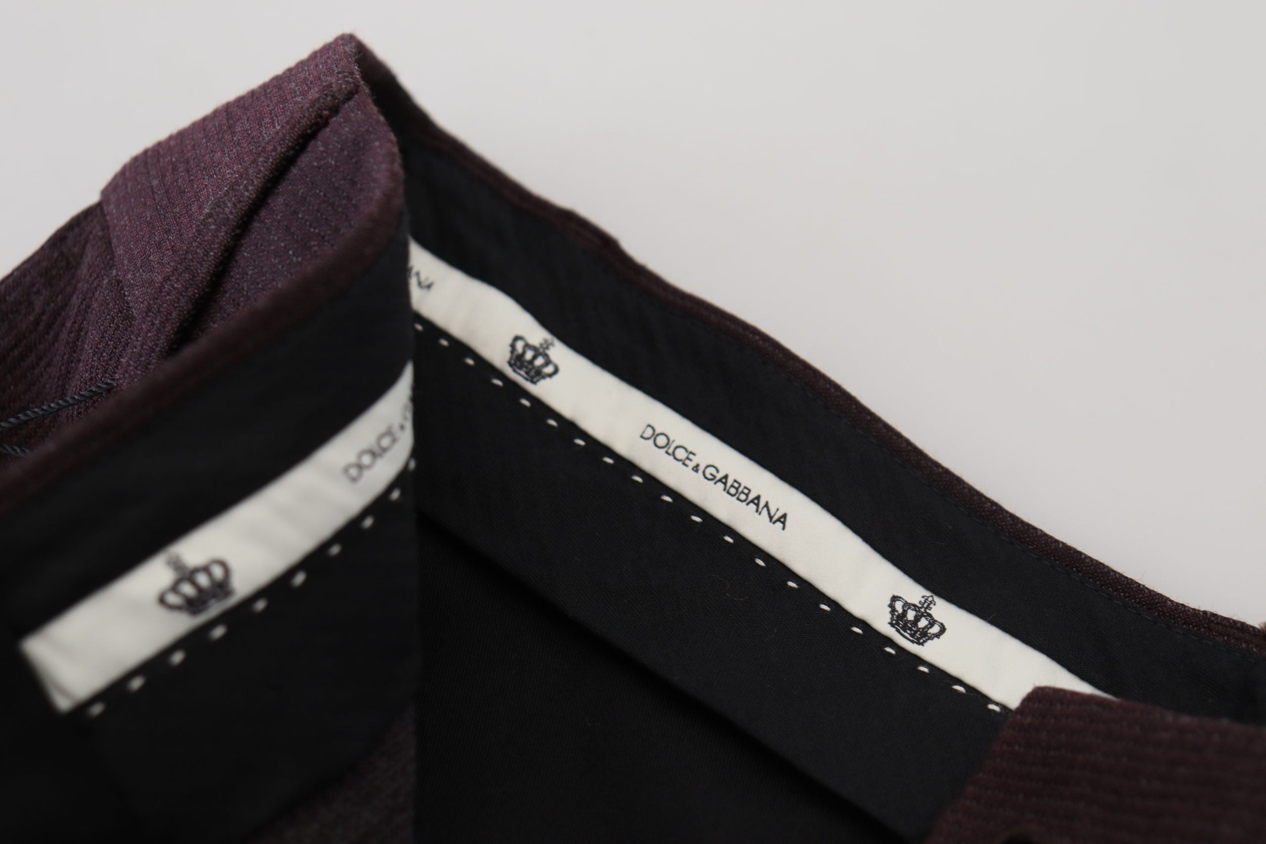 Dolce &amp; Gabbana Elegante Hose aus brauner Baumwollmischung