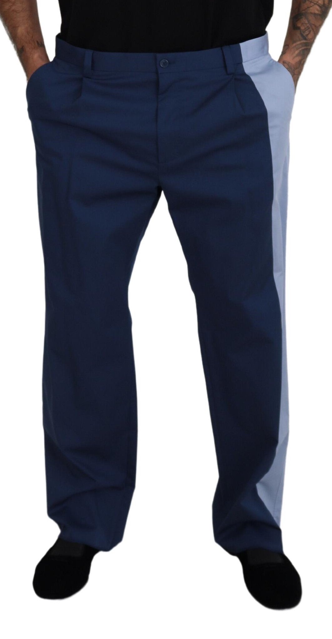 Dolce &amp; Gabbana Elegante blaue Hose aus Baumwollmischung für Herren