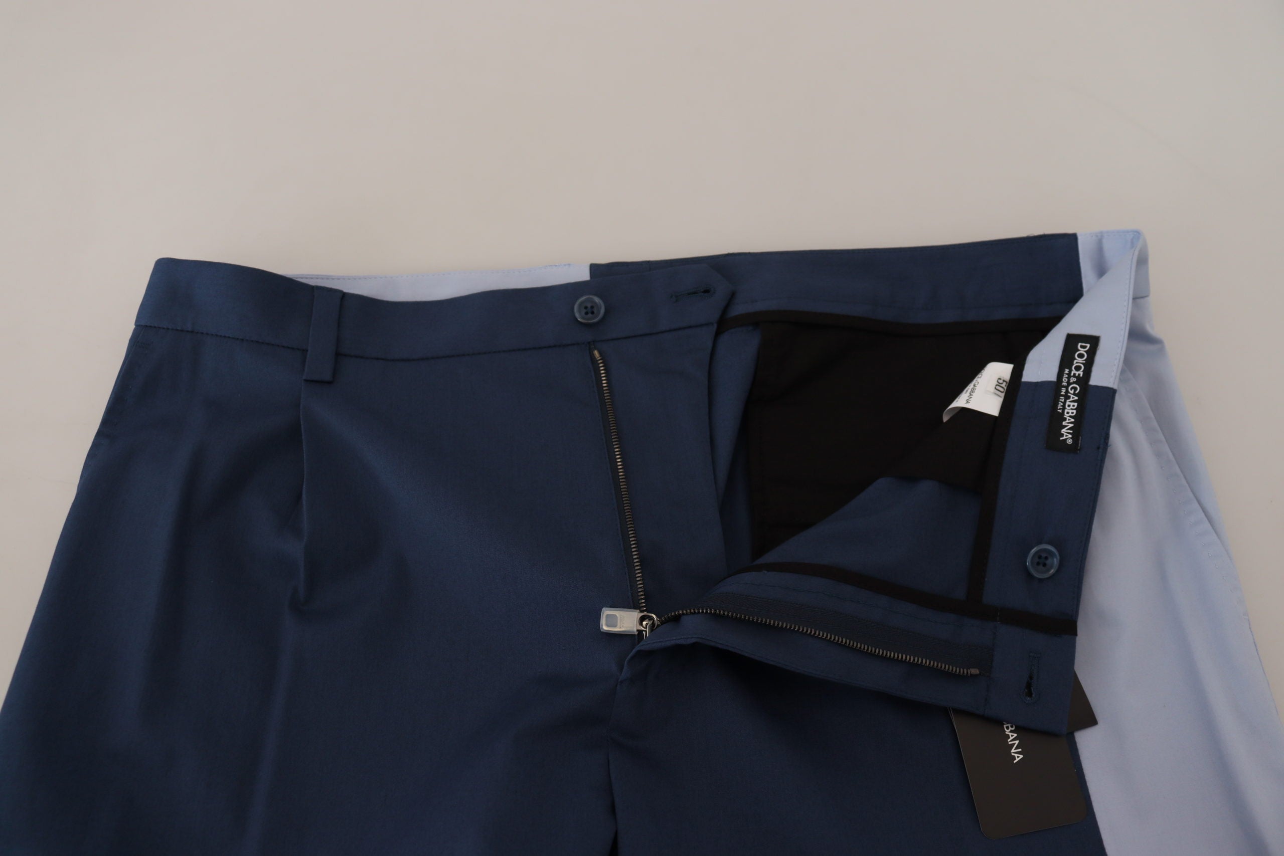 Dolce &amp; Gabbana Elegante blaue Hose aus Baumwollmischung für Herren