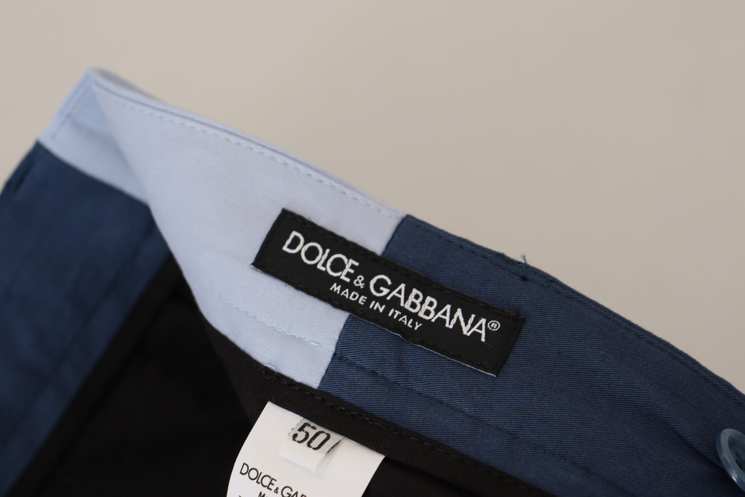 Dolce &amp; Gabbana Elegante blaue Hose aus Baumwollmischung für Herren