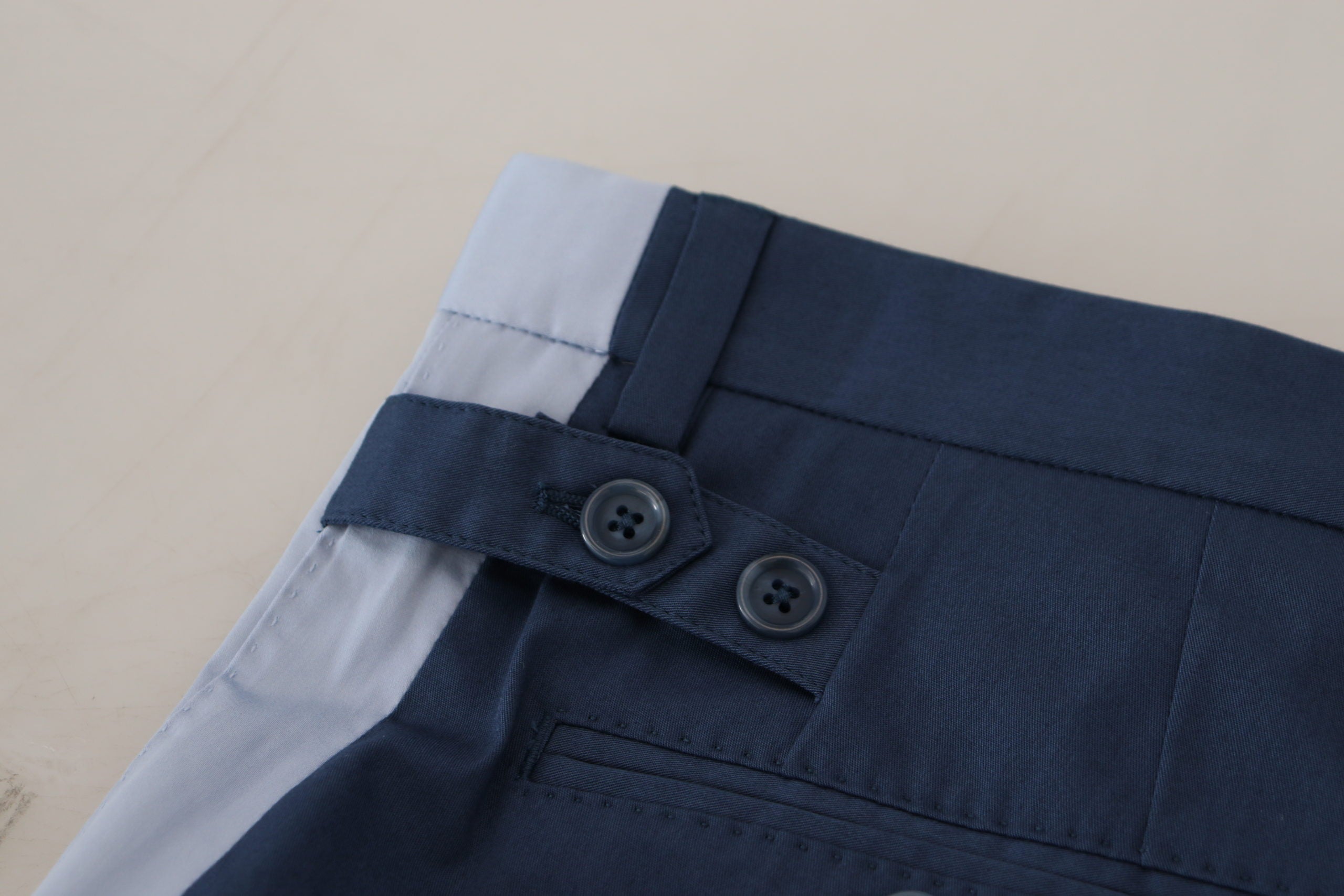 Dolce &amp; Gabbana Elegante blaue Hose aus Baumwollmischung für Herren