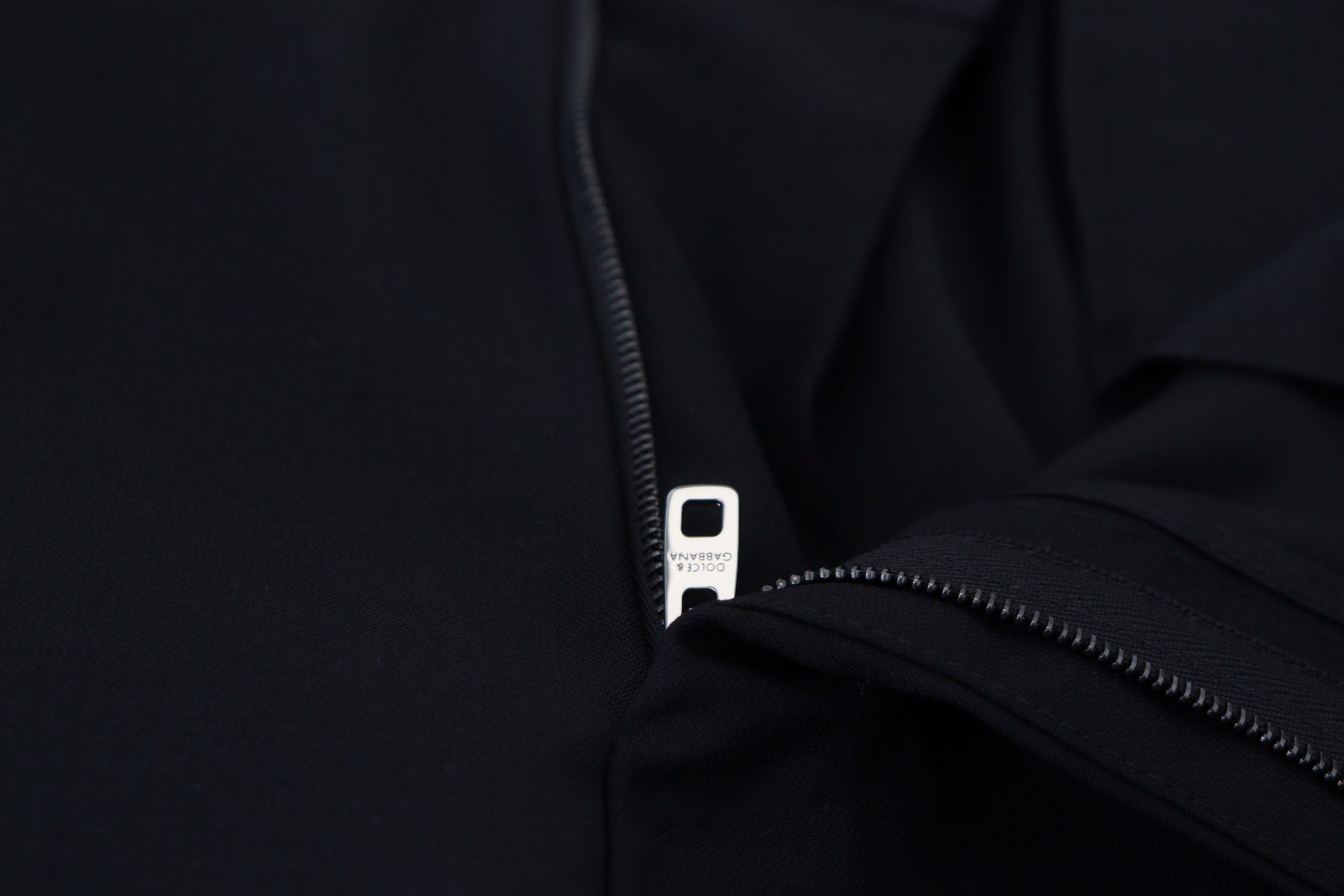 Dolce &amp; Gabbana Elegante schwarze Hose aus Schurwollmischung
