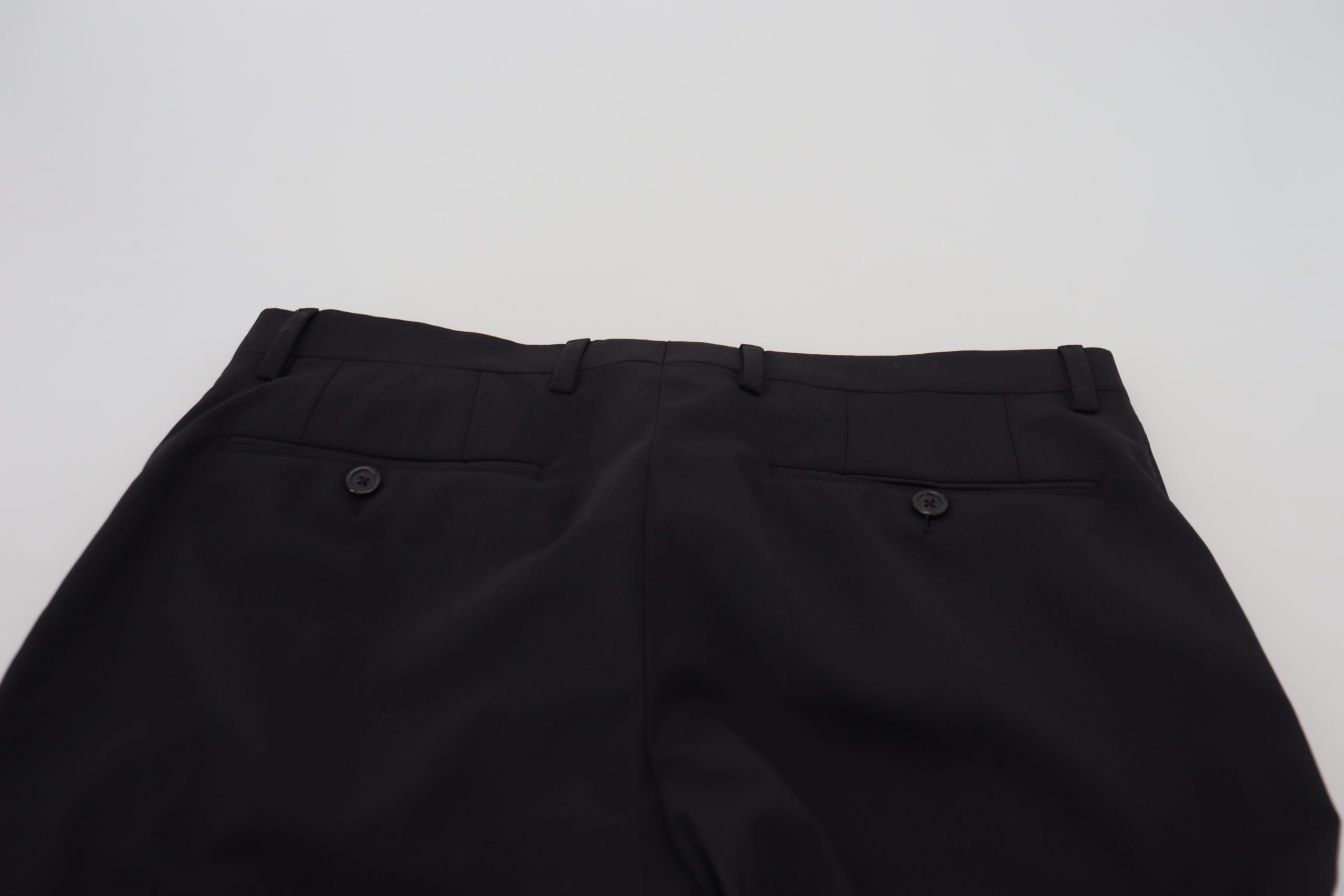 Dolce &amp; Gabbana Elegante schwarze Hose aus Wollmischung
