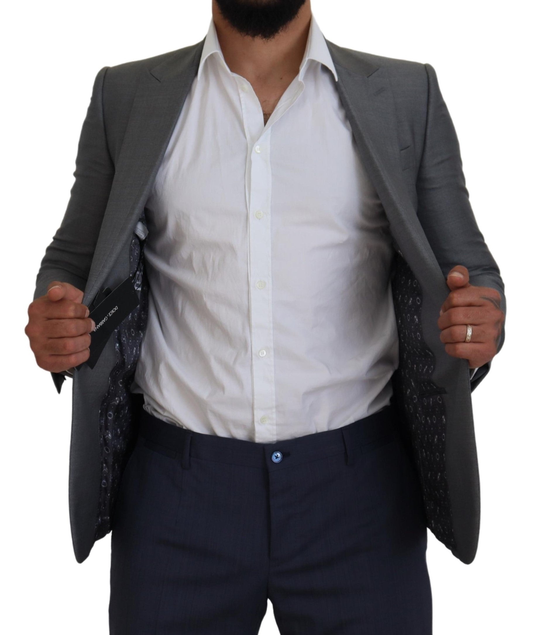Veste blazer élégante gris clair Sicilia de Dolce &amp; Gabbana