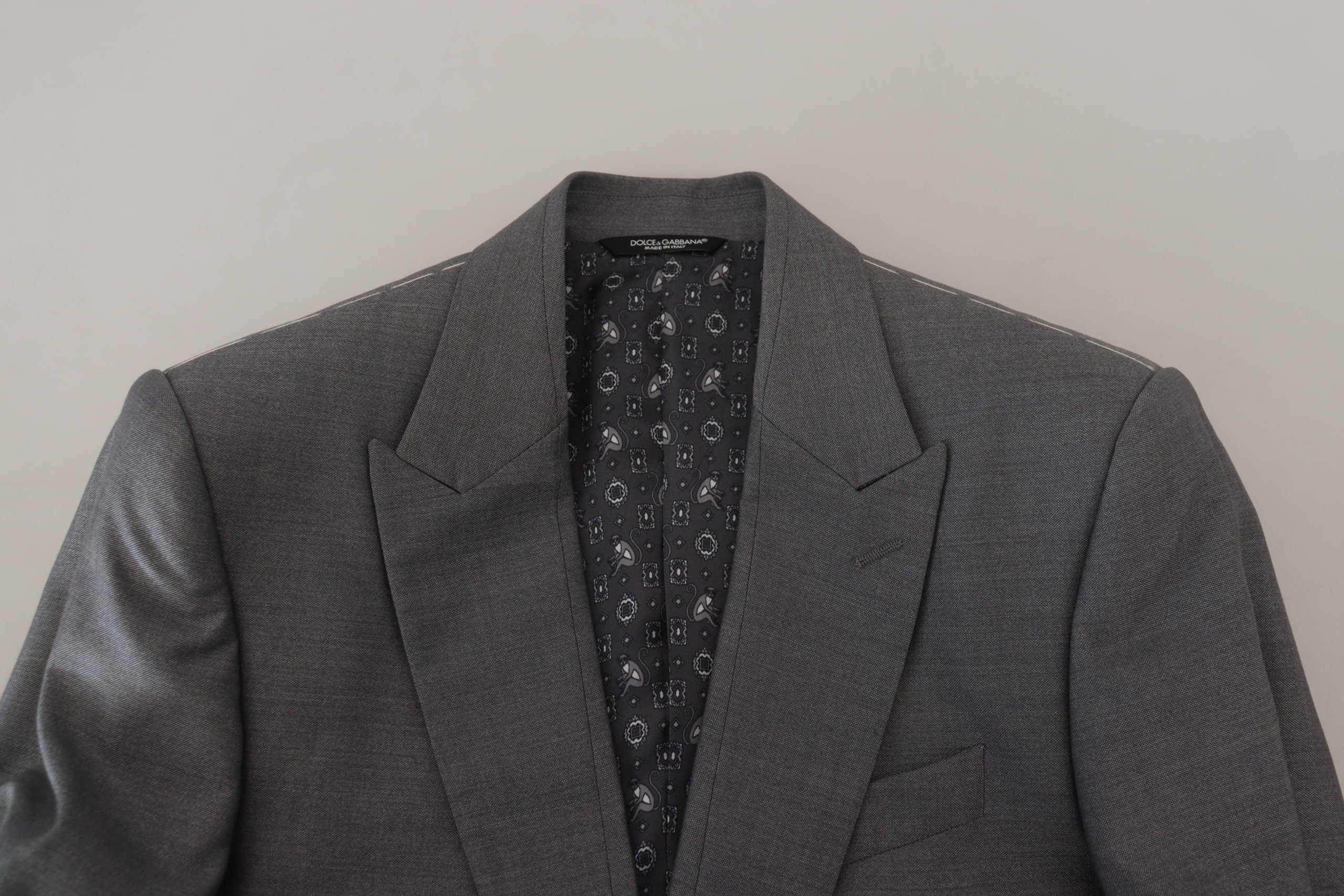 Veste blazer élégante gris clair Sicilia de Dolce &amp; Gabbana