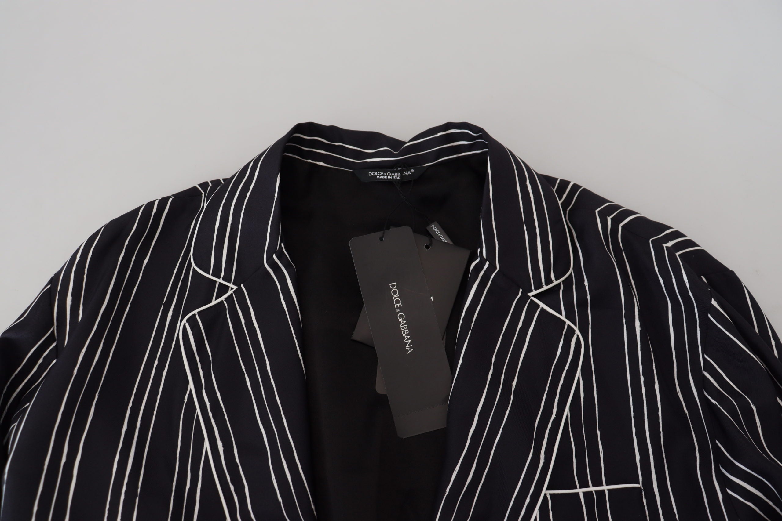 Dolce &amp; Gabbana Élégant haut de pyjama en soie Veste de détente