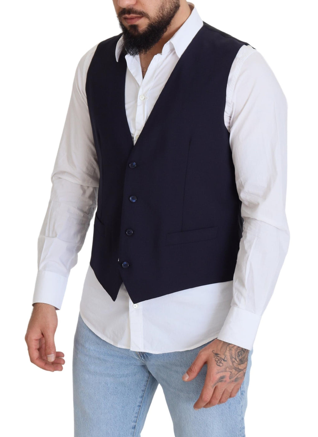 Gilet élégant bleu foncé Dolce &amp; Gabbana pour robe de soirée