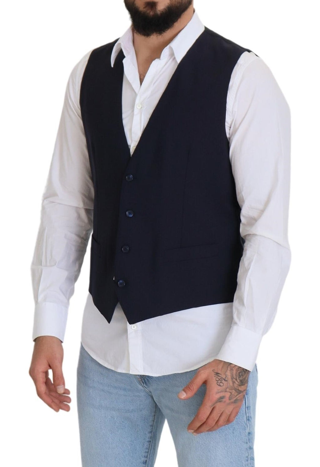 Gilet élégant bleu foncé Dolce &amp; Gabbana pour robe de soirée