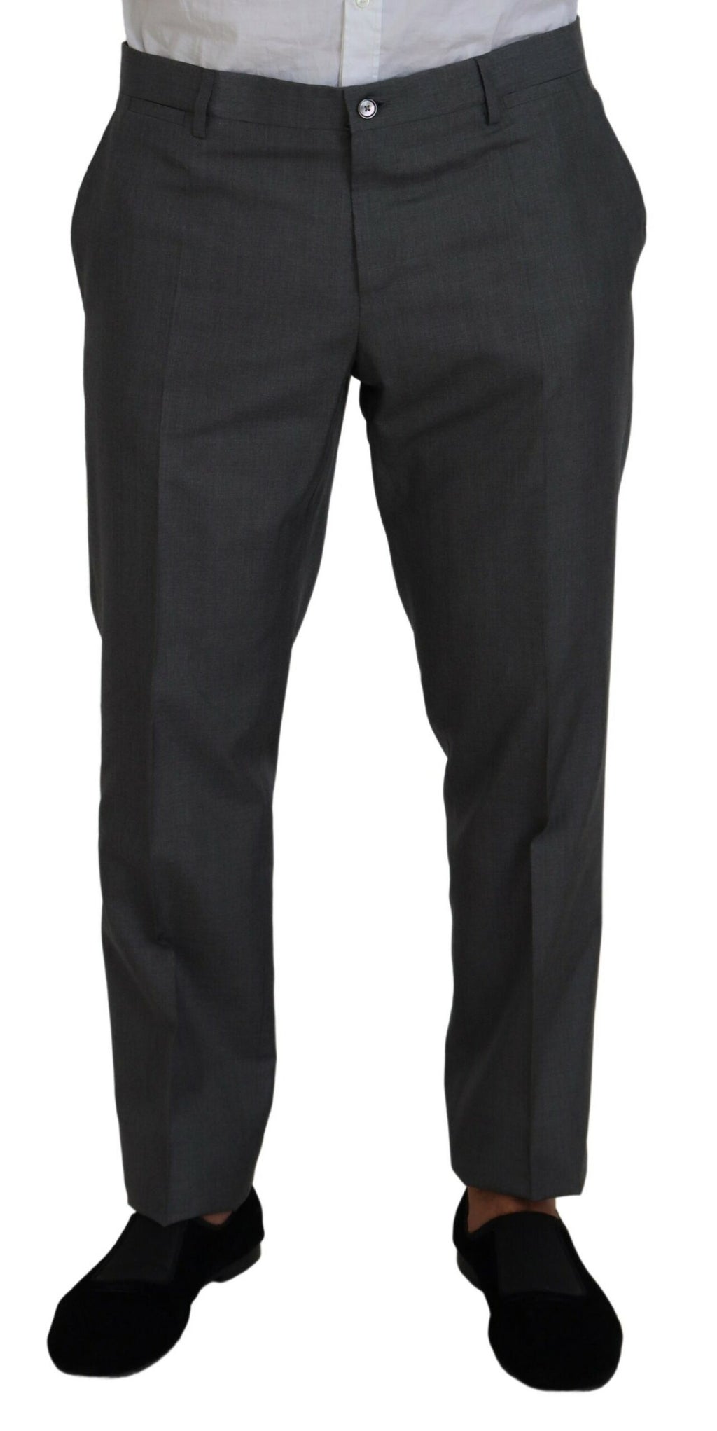 Dolce &amp; Gabbana – Eleganter, dreiteiliger Martini-Anzug in Slim Fit, Silber