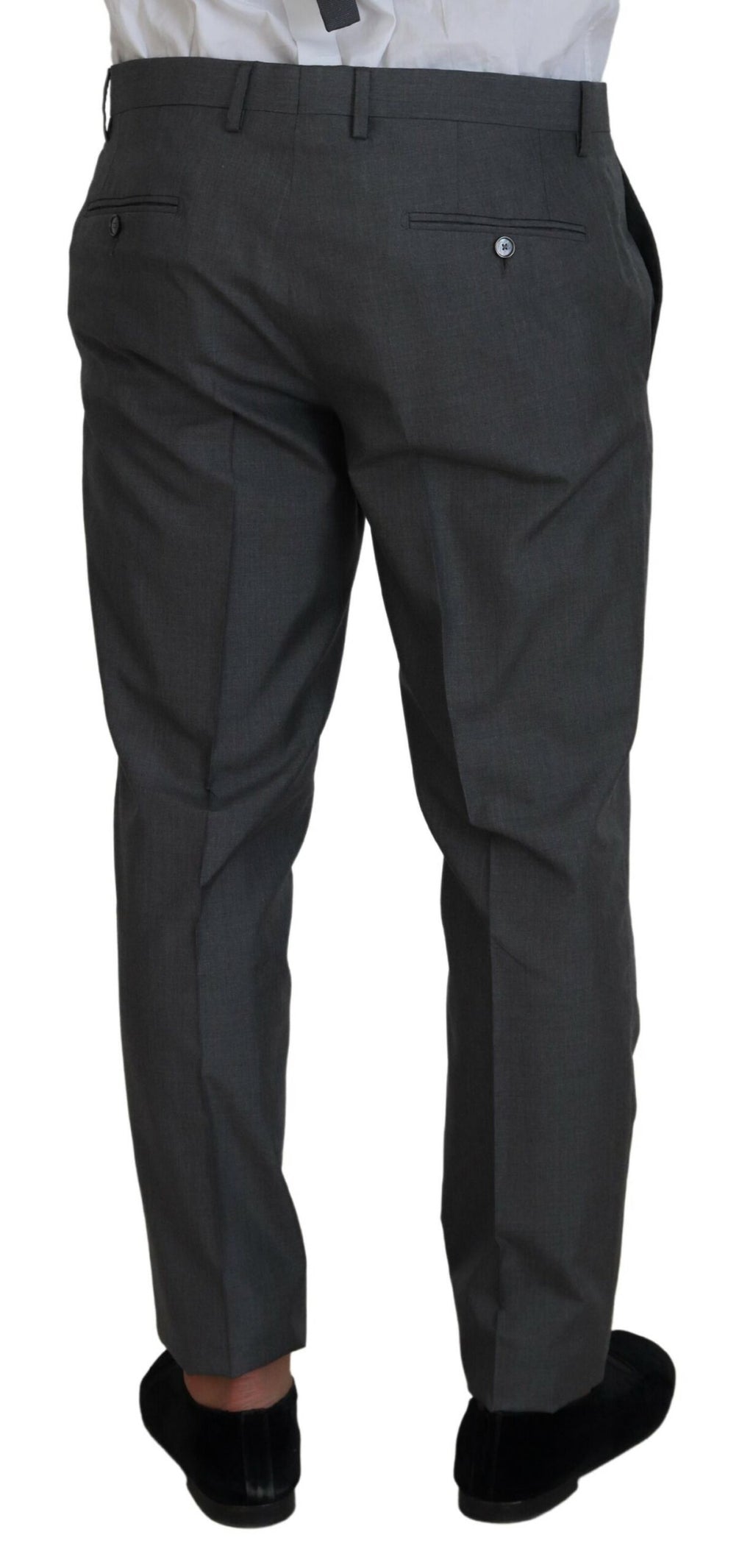 Dolce &amp; Gabbana – Eleganter, dreiteiliger Martini-Anzug in Slim Fit, Silber