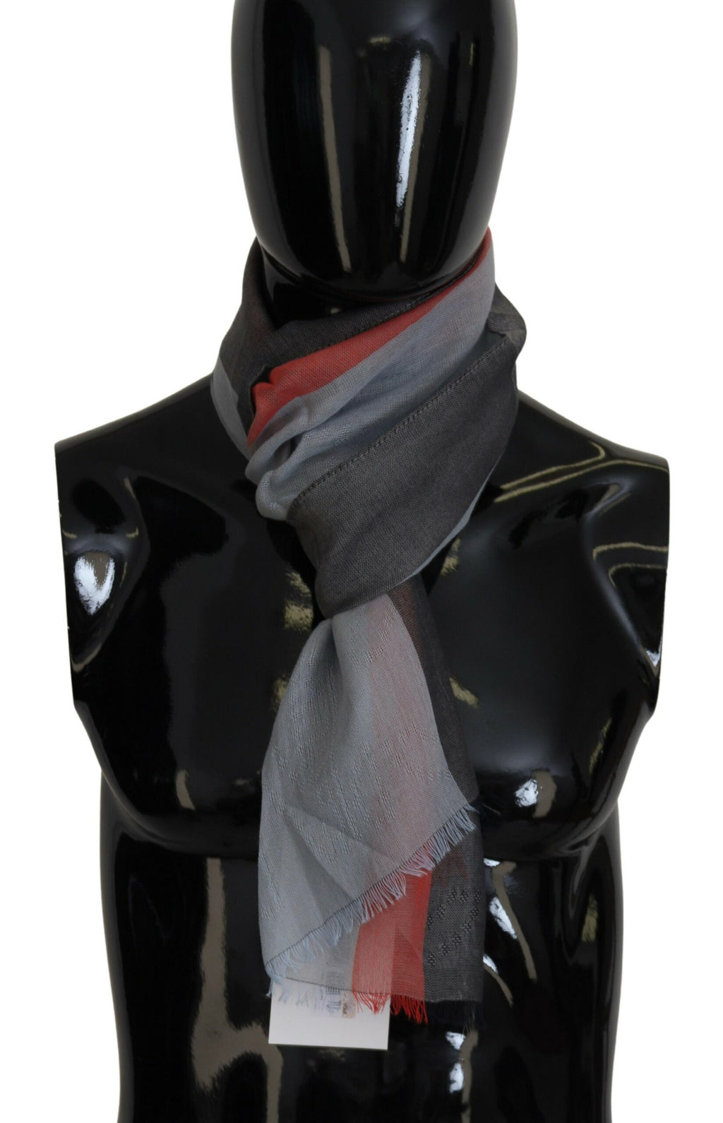 Costume National Mehrfarbiger Luxus-Herrenschal aus Baumwolle