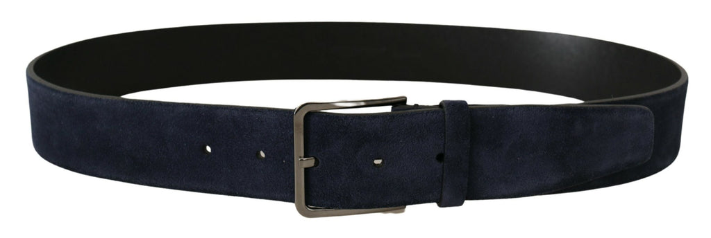 Ceinture en cuir velours bleu marine Dolce &amp; Gabbana Elegance