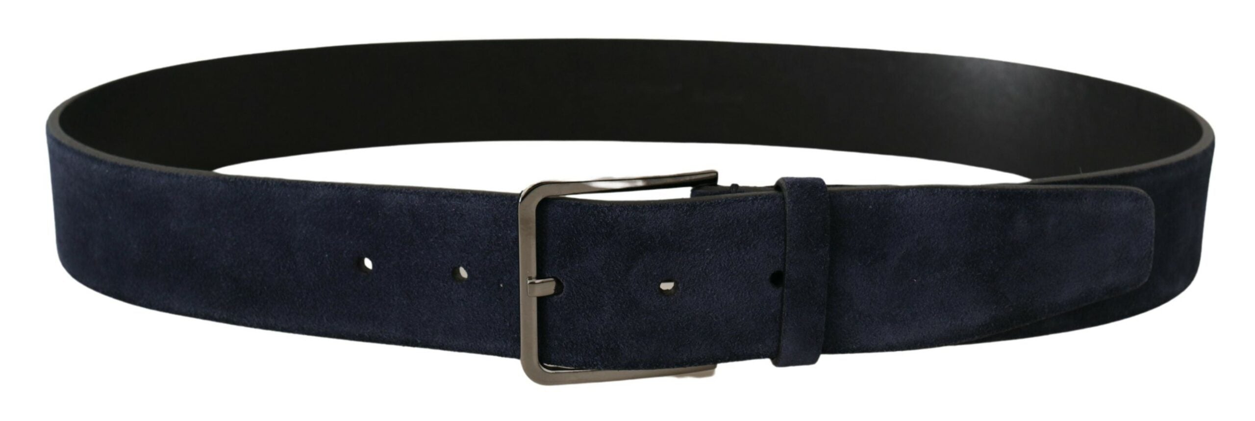 Ceinture en cuir velours bleu marine Dolce &amp; Gabbana Elegance