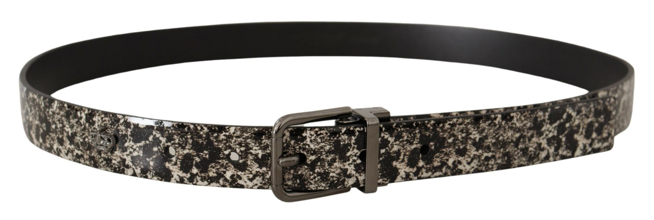 Ceinture élégante en cuir à imprimé marbré Dolce &amp; Gabbana