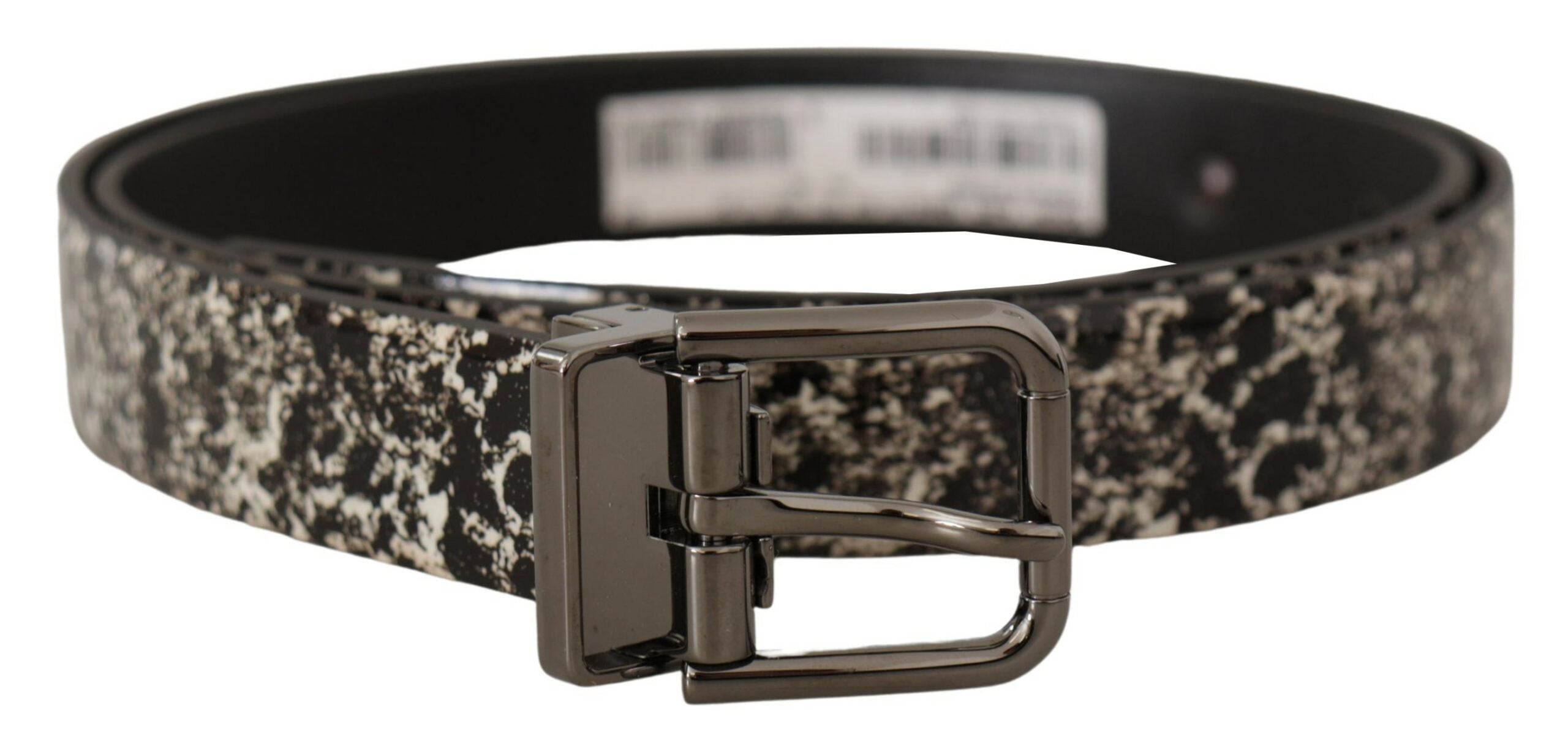 Ceinture élégante en cuir à imprimé marbré Dolce &amp; Gabbana