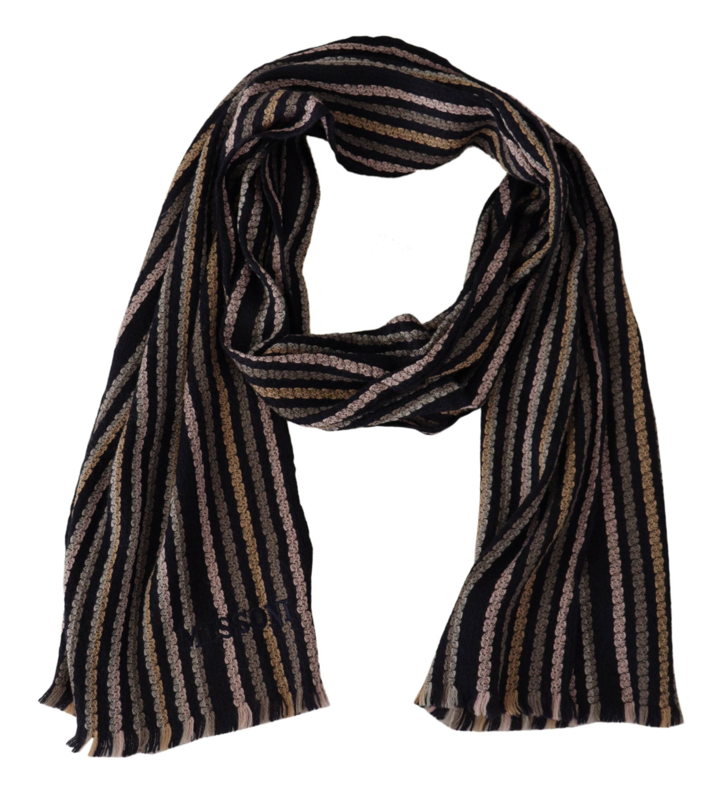 Missoni Authentic Mehrfarbiger Herrenschal aus Wolle