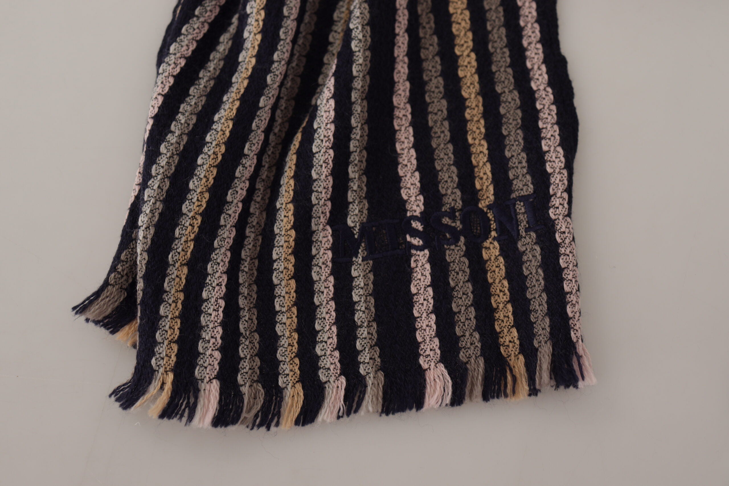 Missoni Authentic Mehrfarbiger Herrenschal aus Wolle